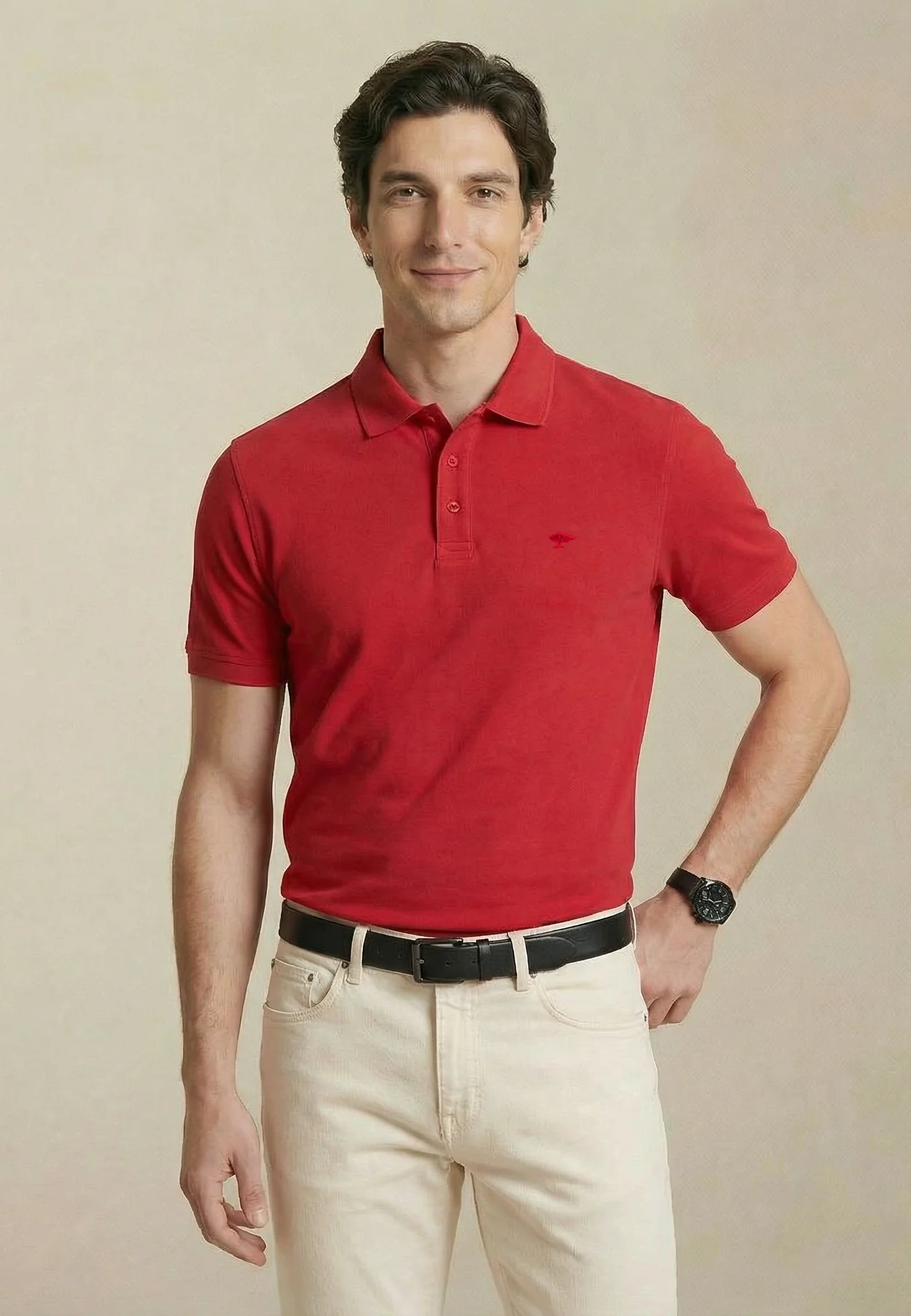 2PLY Poloshirt aus Baumwolle mit klassischem Polokragen - Image 11
