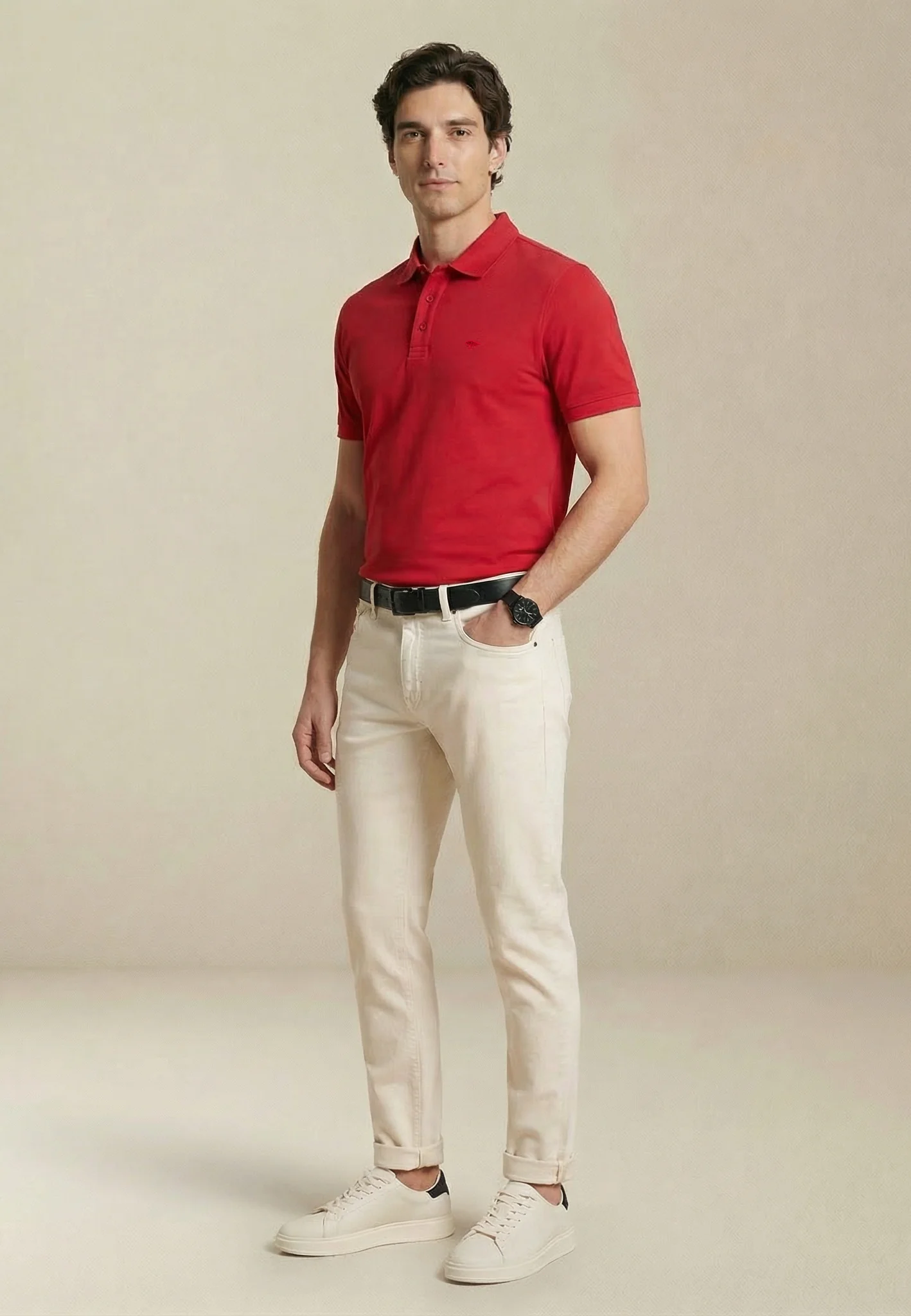 2PLY Poloshirt aus Baumwolle mit klassischem Polokragen - Image 12