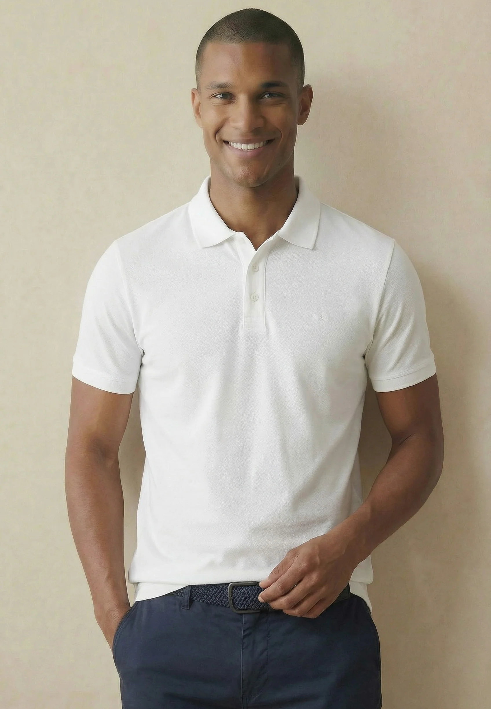2PLY Poloshirt aus Baumwolle mit klassischem Polokragen - Image 41