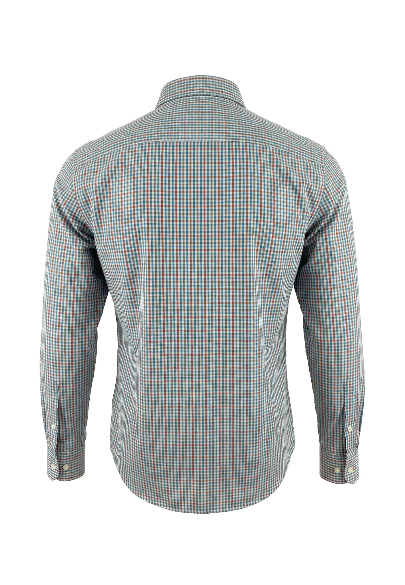 Baumwoll-Hemd mit feinem Vichy-Karo und Button-Down-Kragen - Image 4