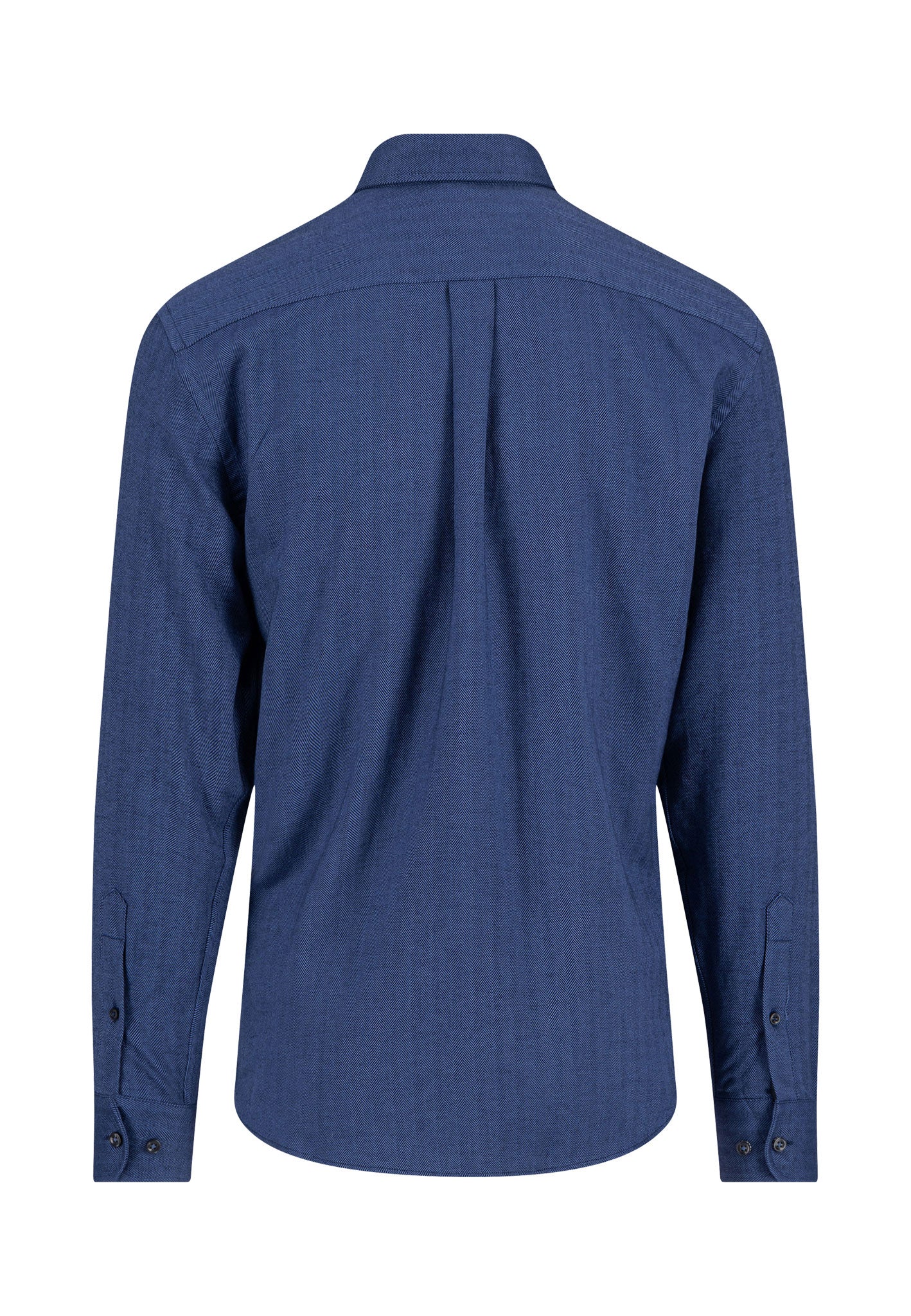 Baumwoll-Hemd mit Strukturmuster und Button-Down-Kragen - Image 4