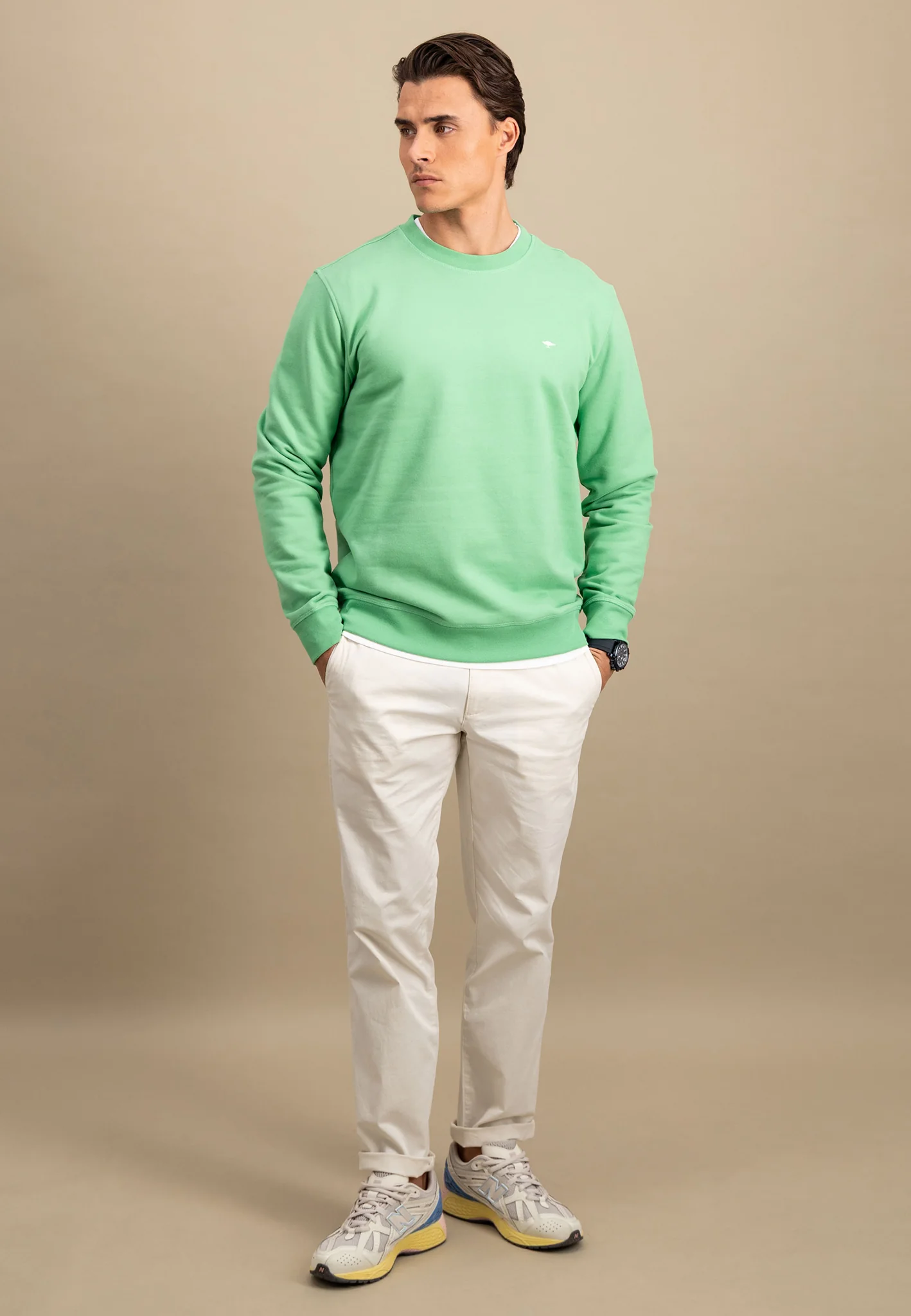 Sweatpullover aus Baumwolle mit Rundhalsausschnitt - Image 8