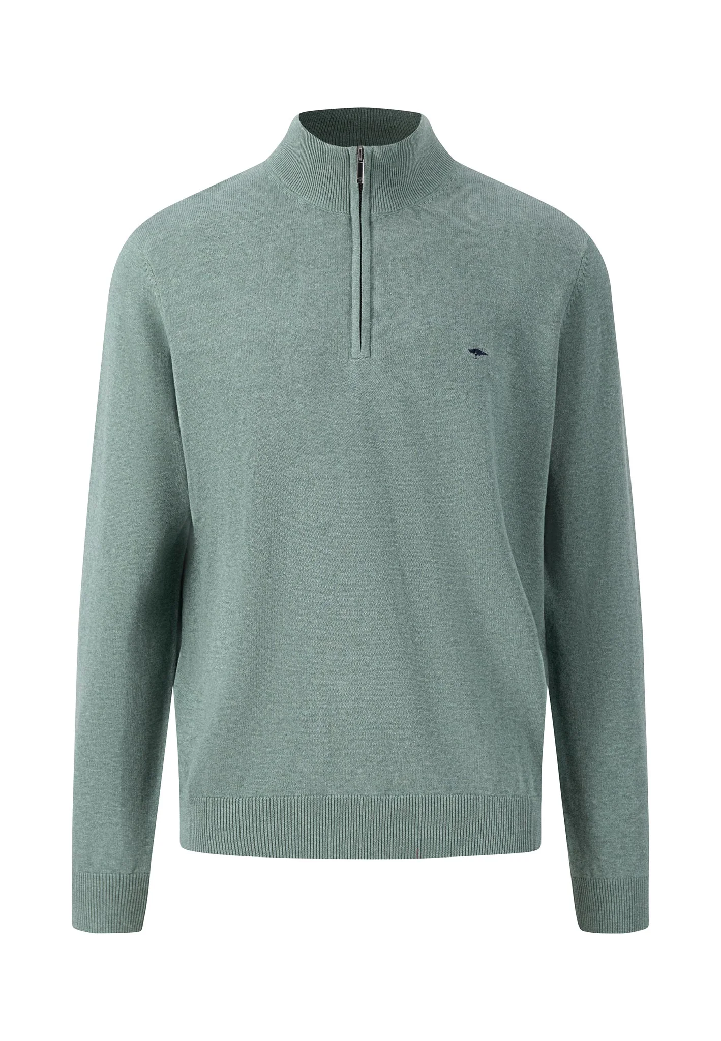 Baumwoll-Pullover mit Troyer-Kragen - Image 13