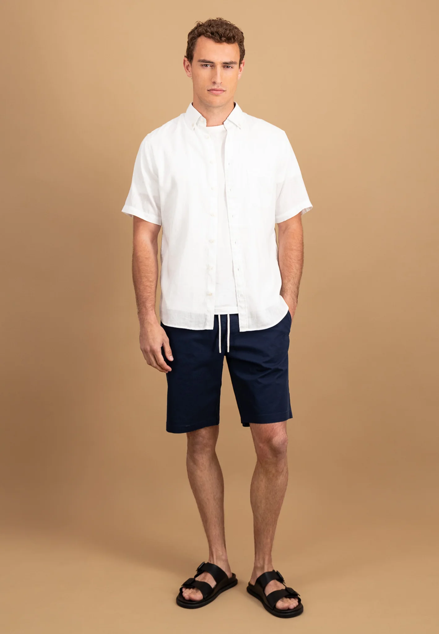 Bermuda Shorts aus Baumwoll-Mix mit Kordelzug - Image 10
