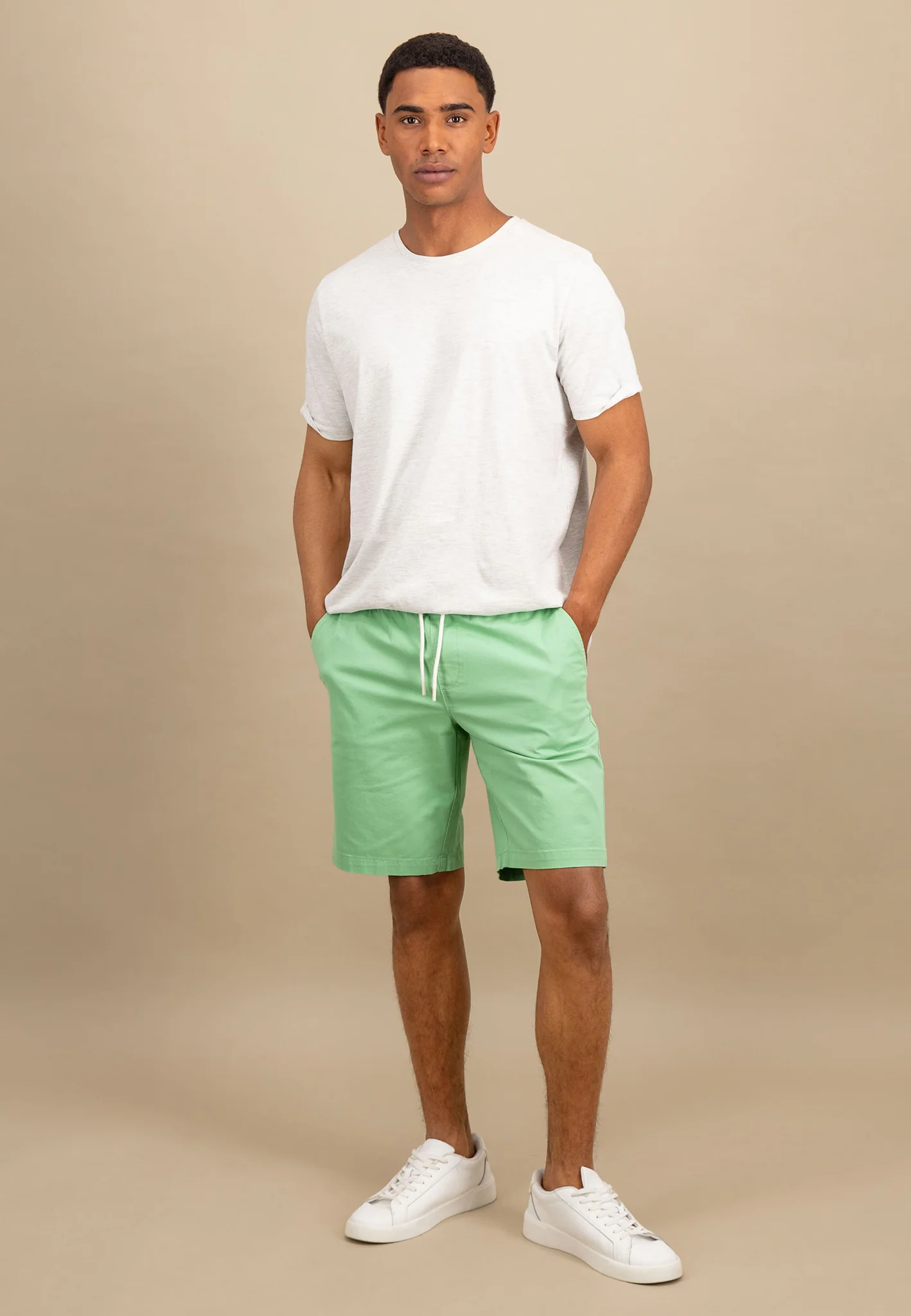 Bermuda Shorts aus Baumwoll-Mix mit Kordelzug - Image 3