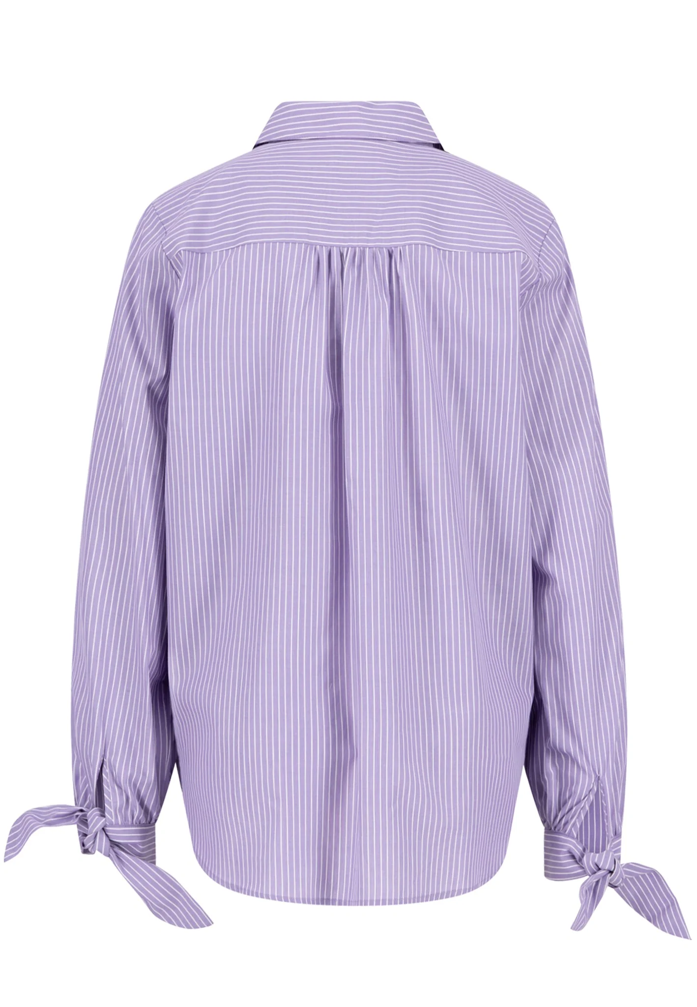 Bluse aus Baumwoll-Lyocell mit Streifenmuster und Brusttasche - Image 6