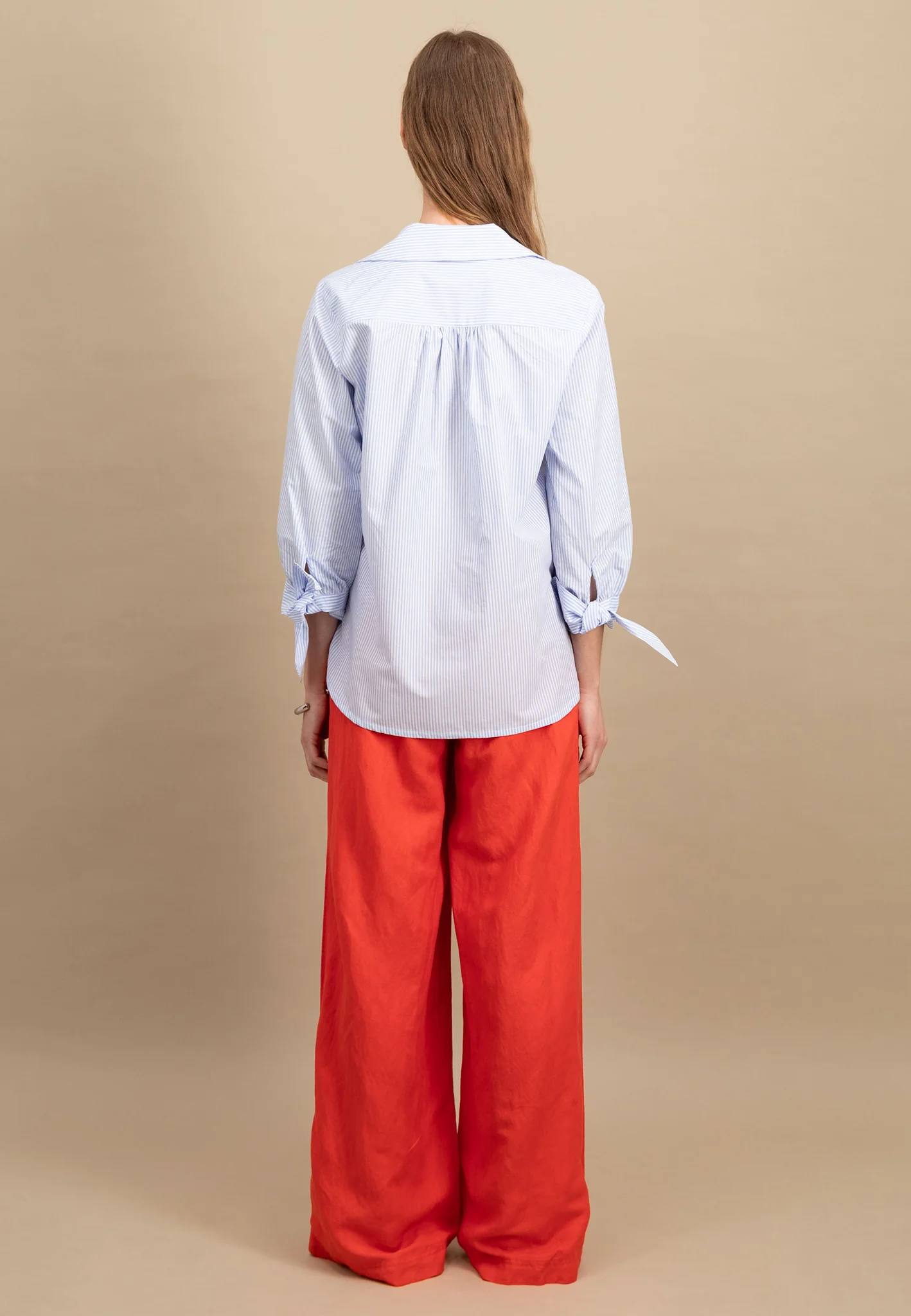 Bluse aus Baumwolle gestreift - Image 3