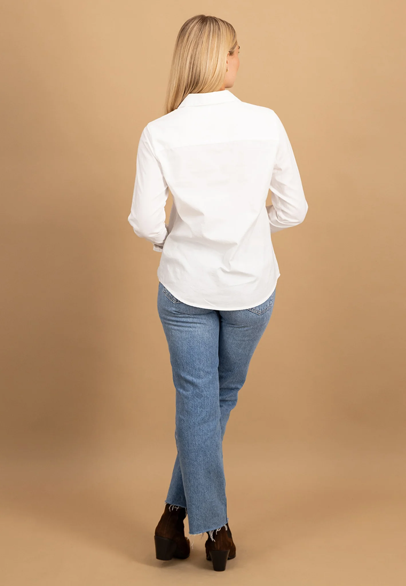 Bluse aus Baumwolle mit Hemdkragen und Knopfleiste - Image 17