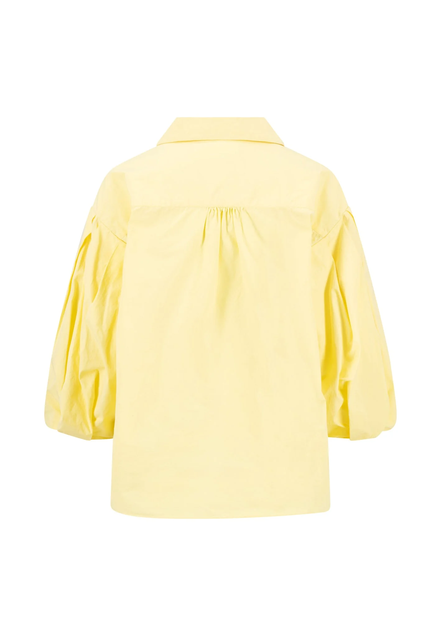 Bluse aus Baumwolle mit Kentkragen und 3/4-Arm - Image 2
