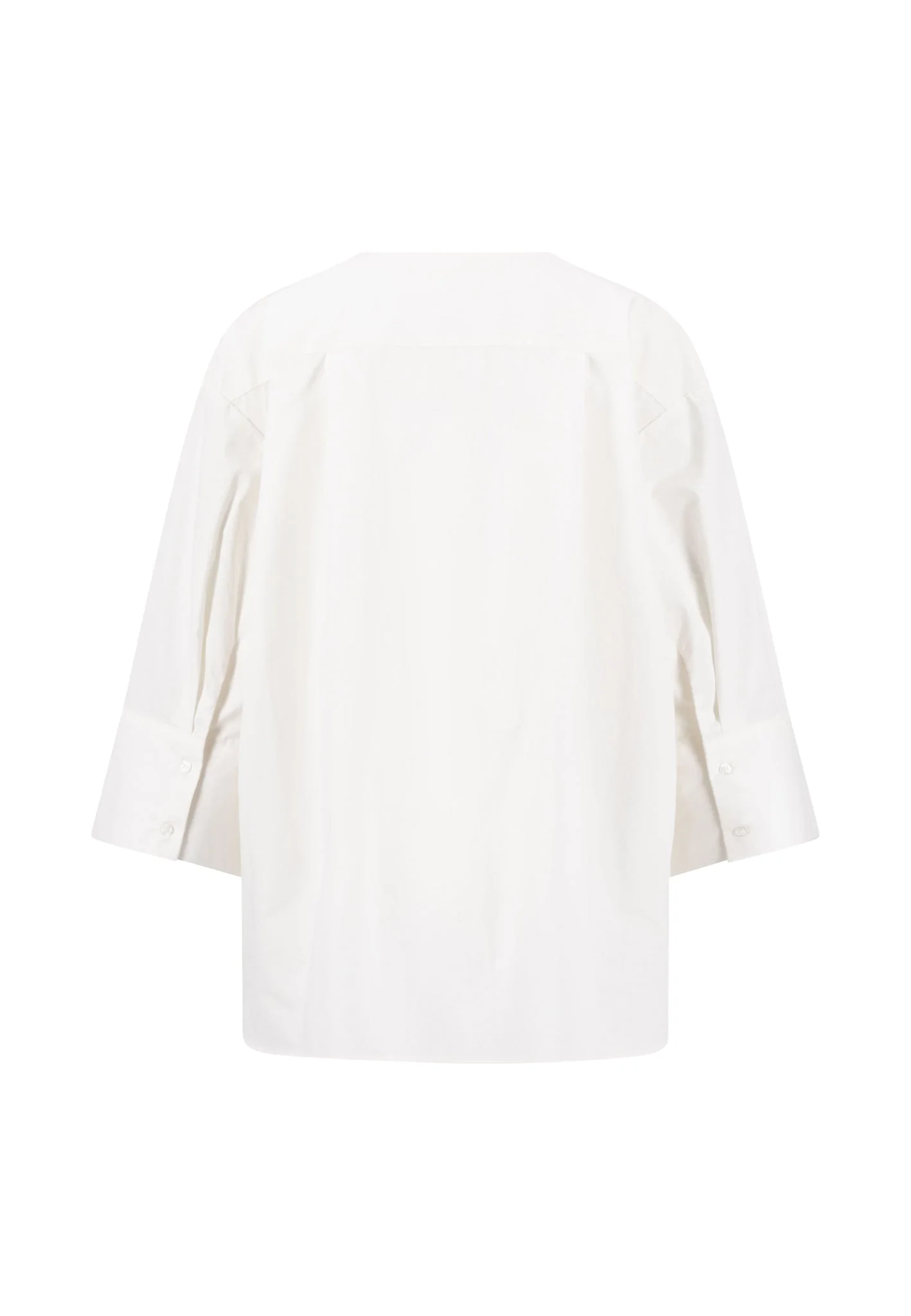 Bluse aus Baumwolle mit Rundhalsausschnitt und 3/4-Arm - Image 5