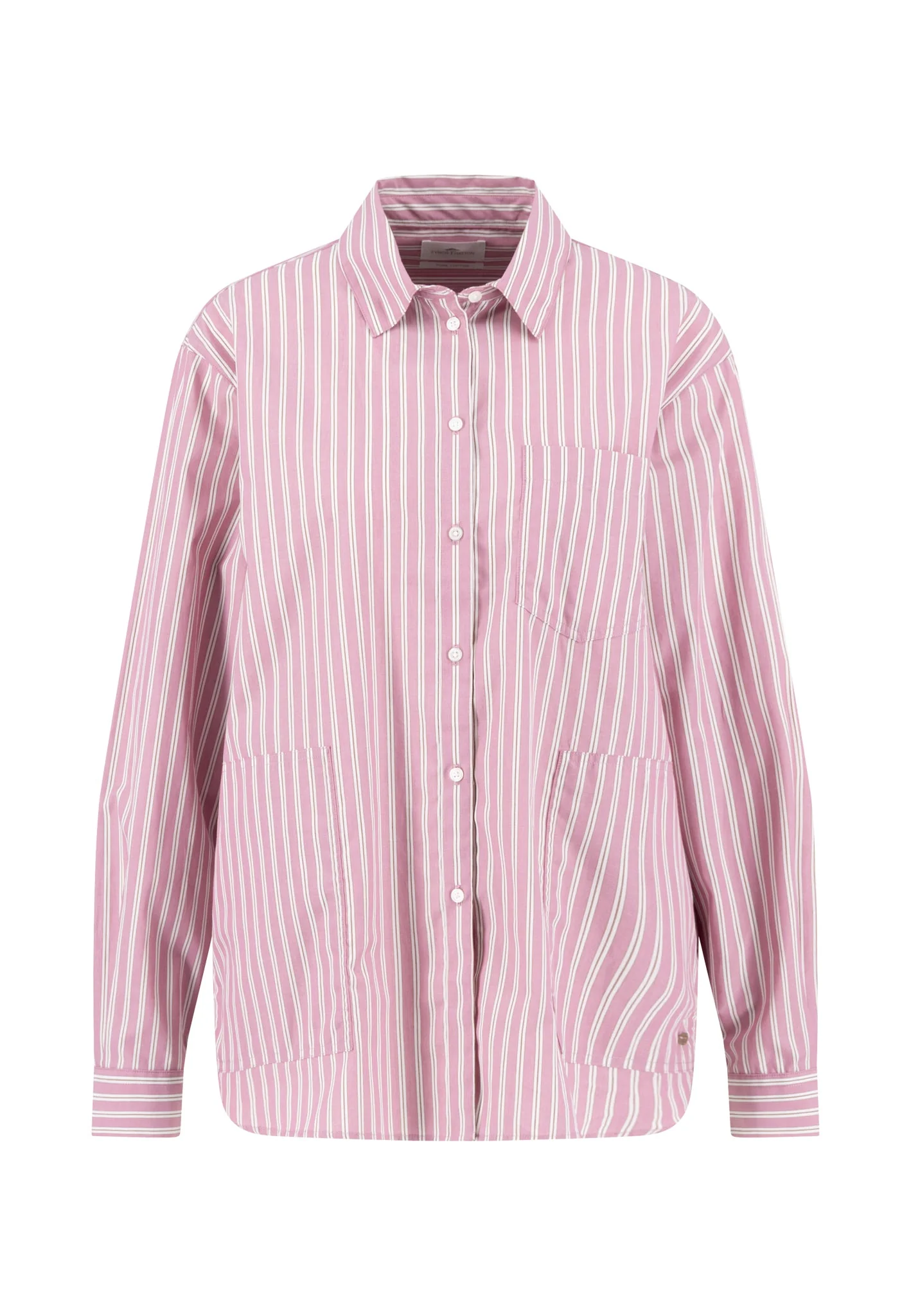 Bluse aus Baumwolle mit Streifenmuster und durchgehender Knopfleiste - Image 11