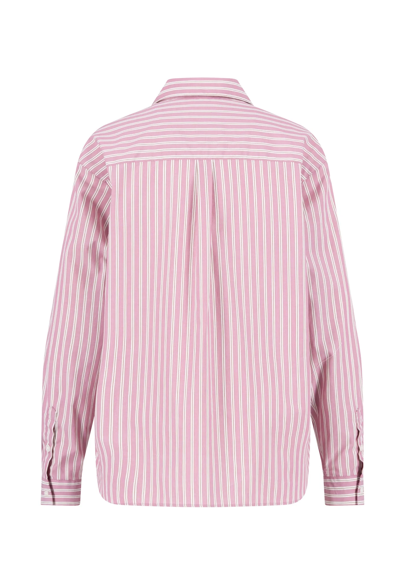 Bluse aus Baumwolle mit Streifenmuster und durchgehender Knopfleiste - Image 12