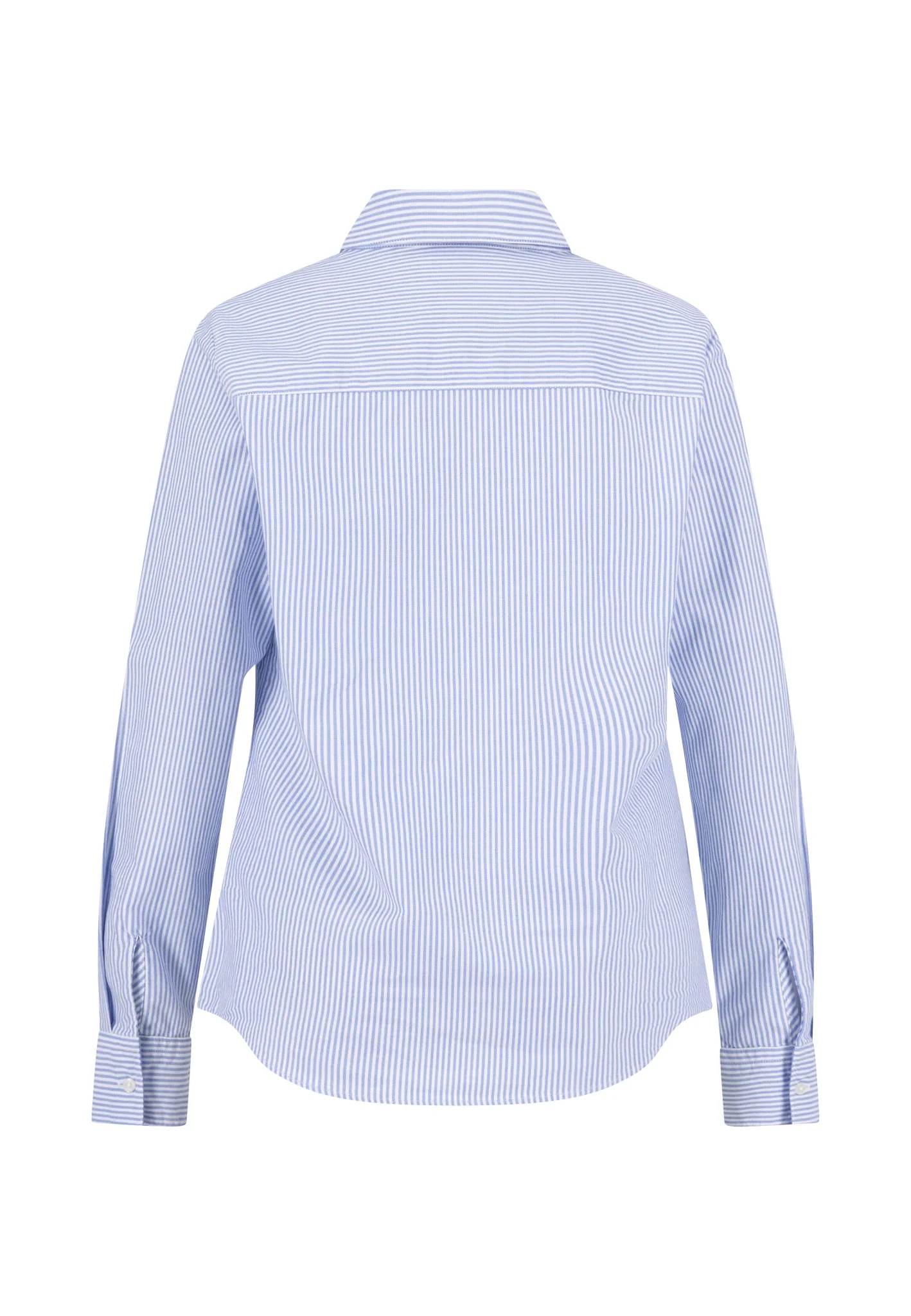 Bluse aus Baumwolle mit Streifenmuster und Hemdkragen - Image 12