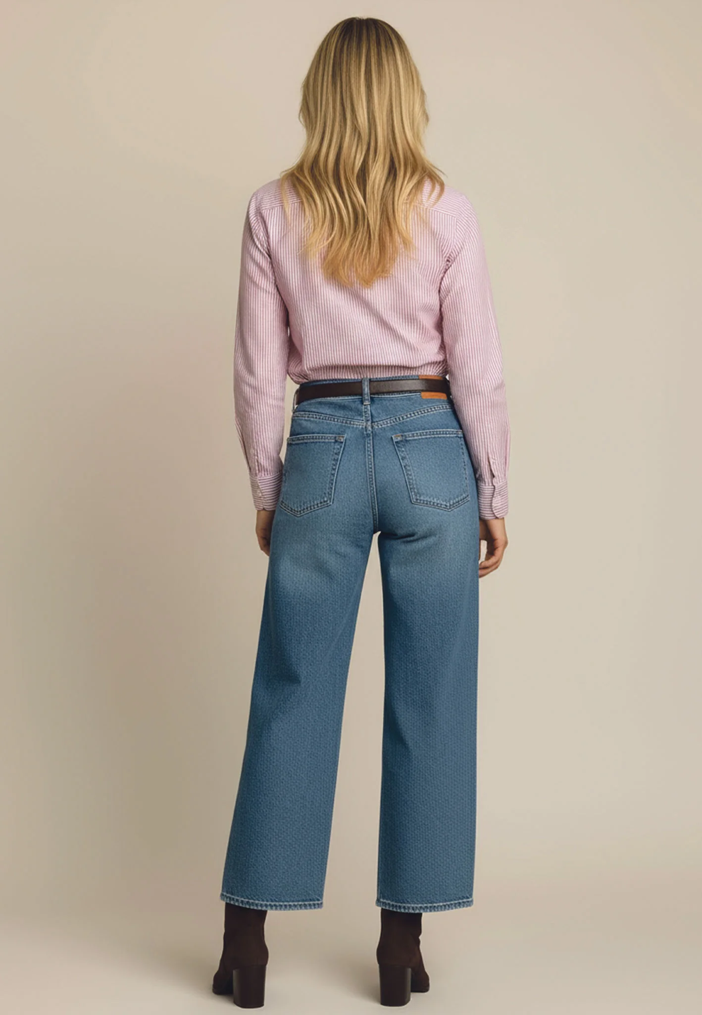 Bluse aus Baumwolle mit Streifenmuster und Hemdkragen - Image 15