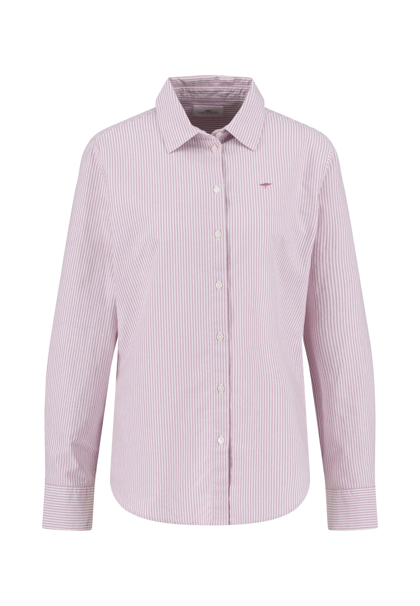 Bluse aus Baumwolle mit Streifenmuster und Hemdkragen - Image 17