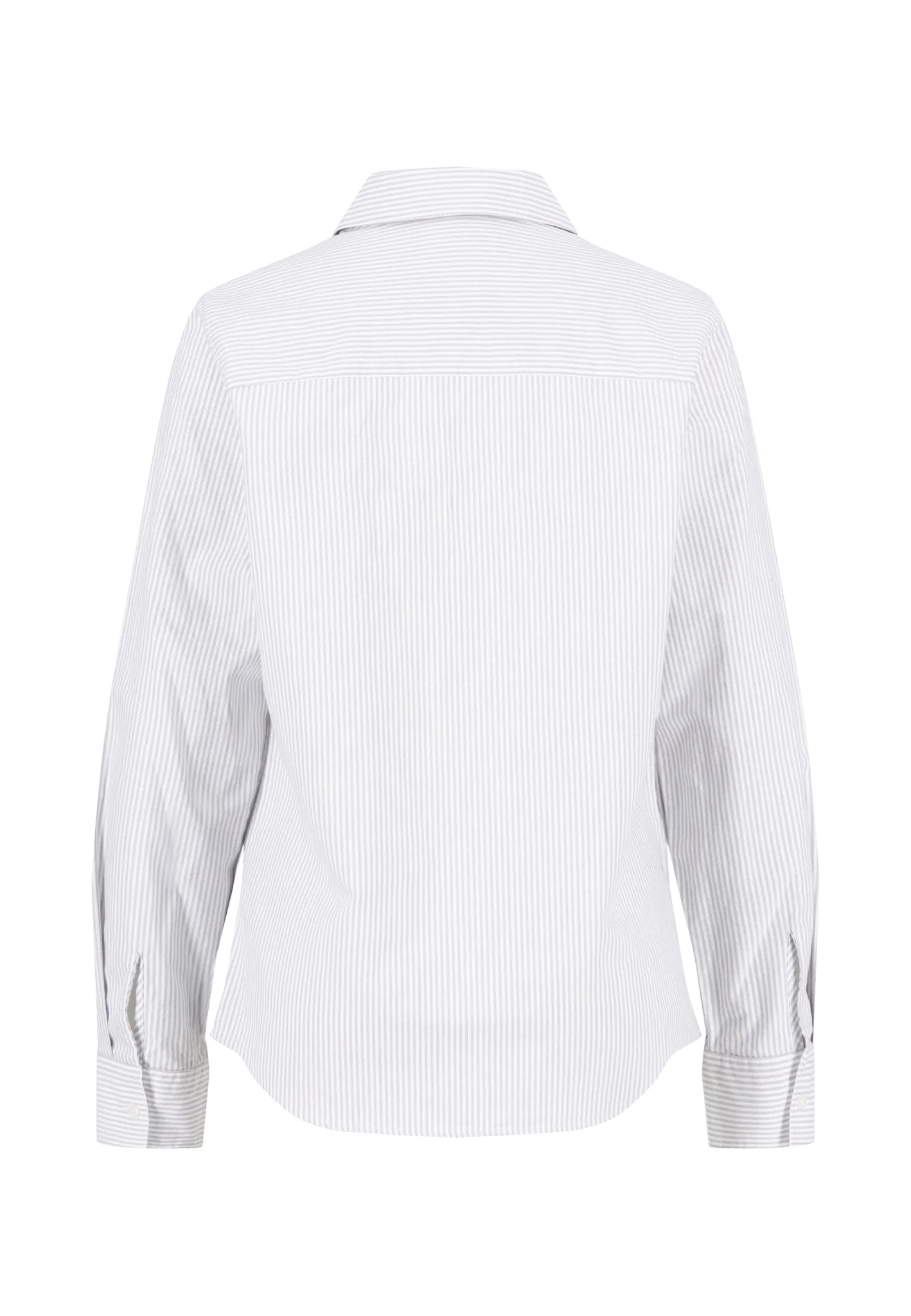 Bluse aus Baumwolle mit Streifenmuster und Hemdkragen - Image 6