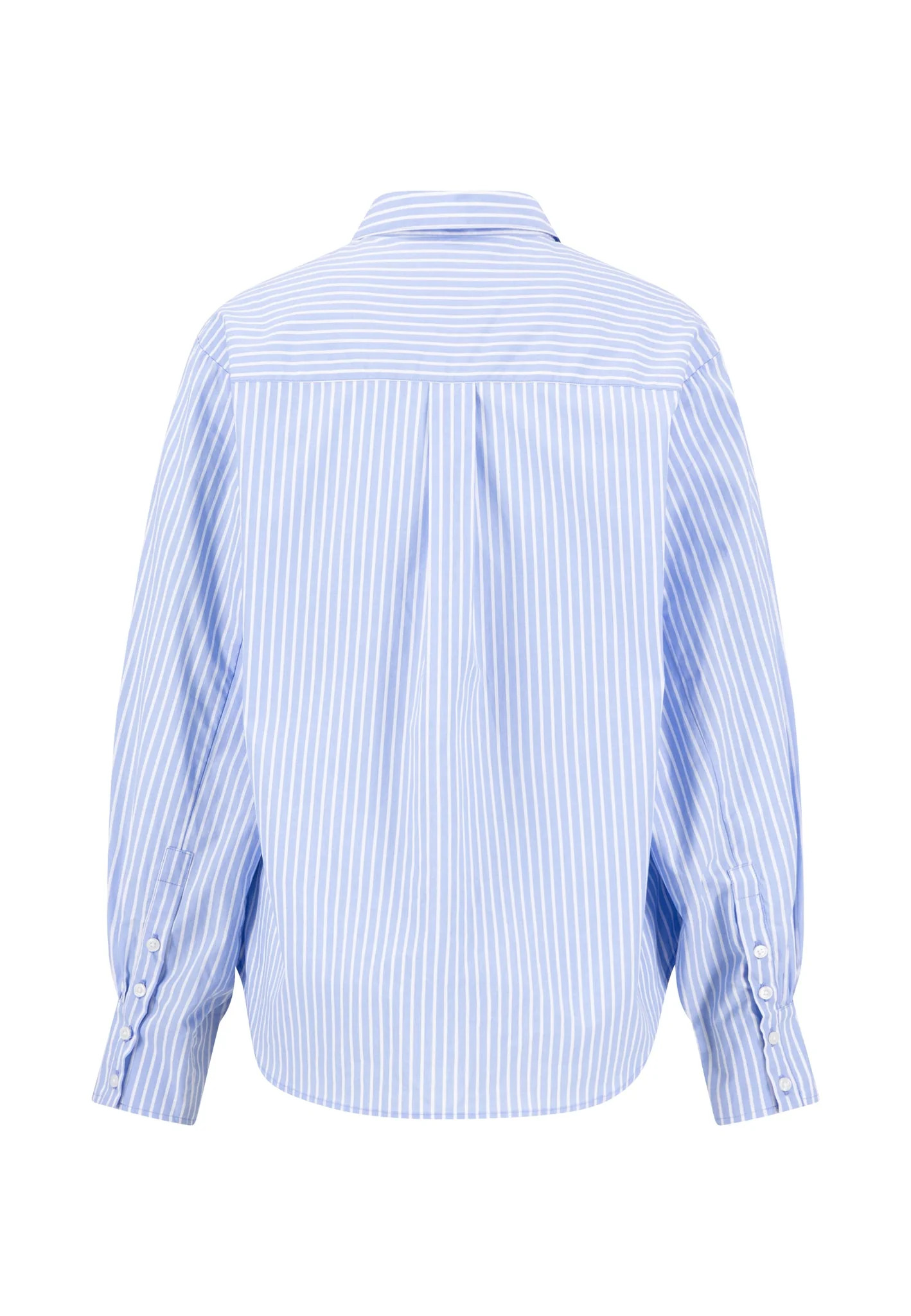 Bluse aus Baumwolle mit Streifenmuster und Stickerei - Image 2