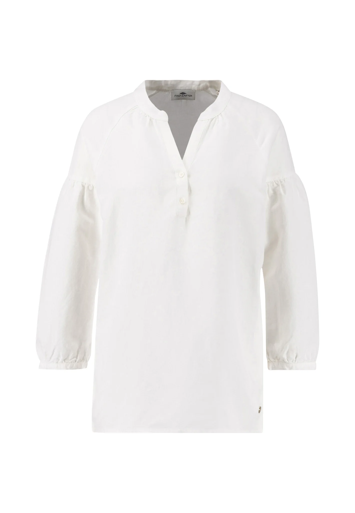 Bluse aus Leinen-Viskose-Mix mit V-Ausschnitt - Image 13