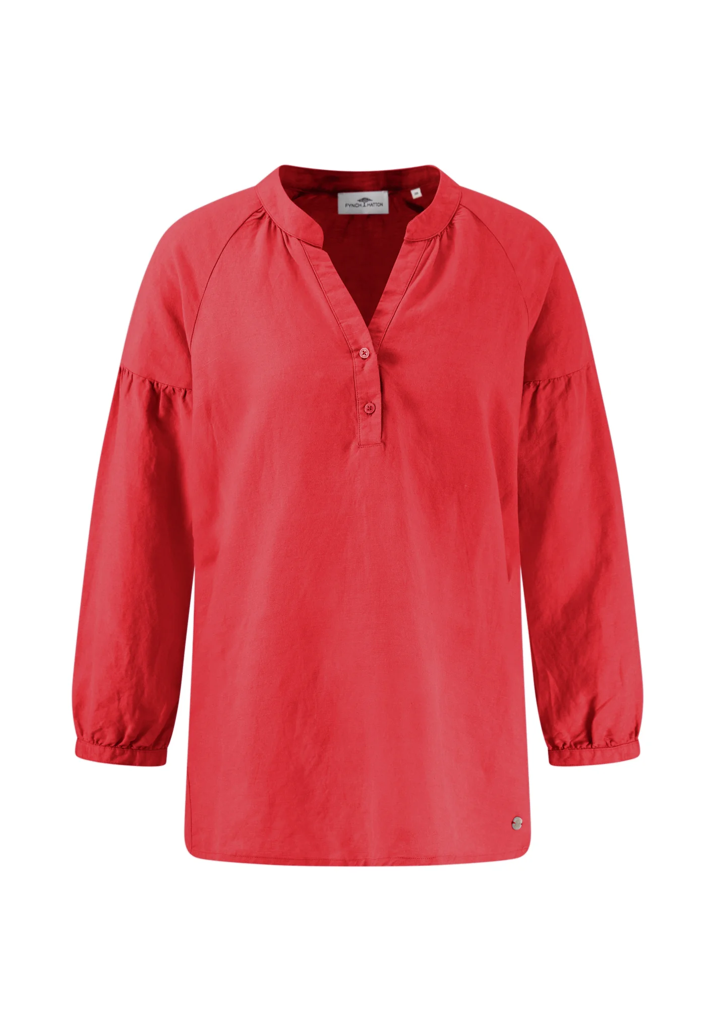 Bluse aus Leinen-Viskose-Mix mit V-Ausschnitt - Image 15