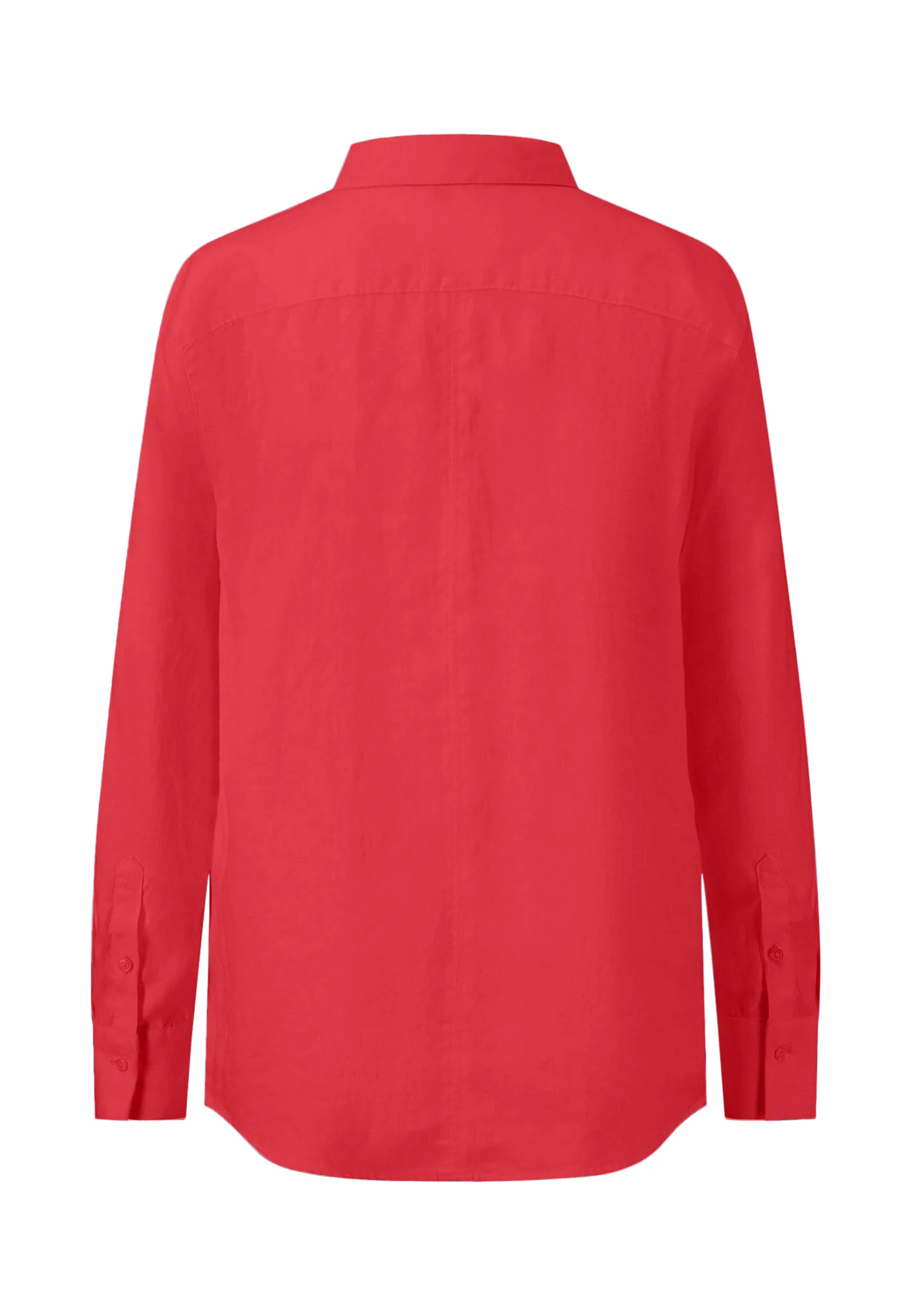 Bluse aus Leinenmix mit Kentkragen - Image 4
