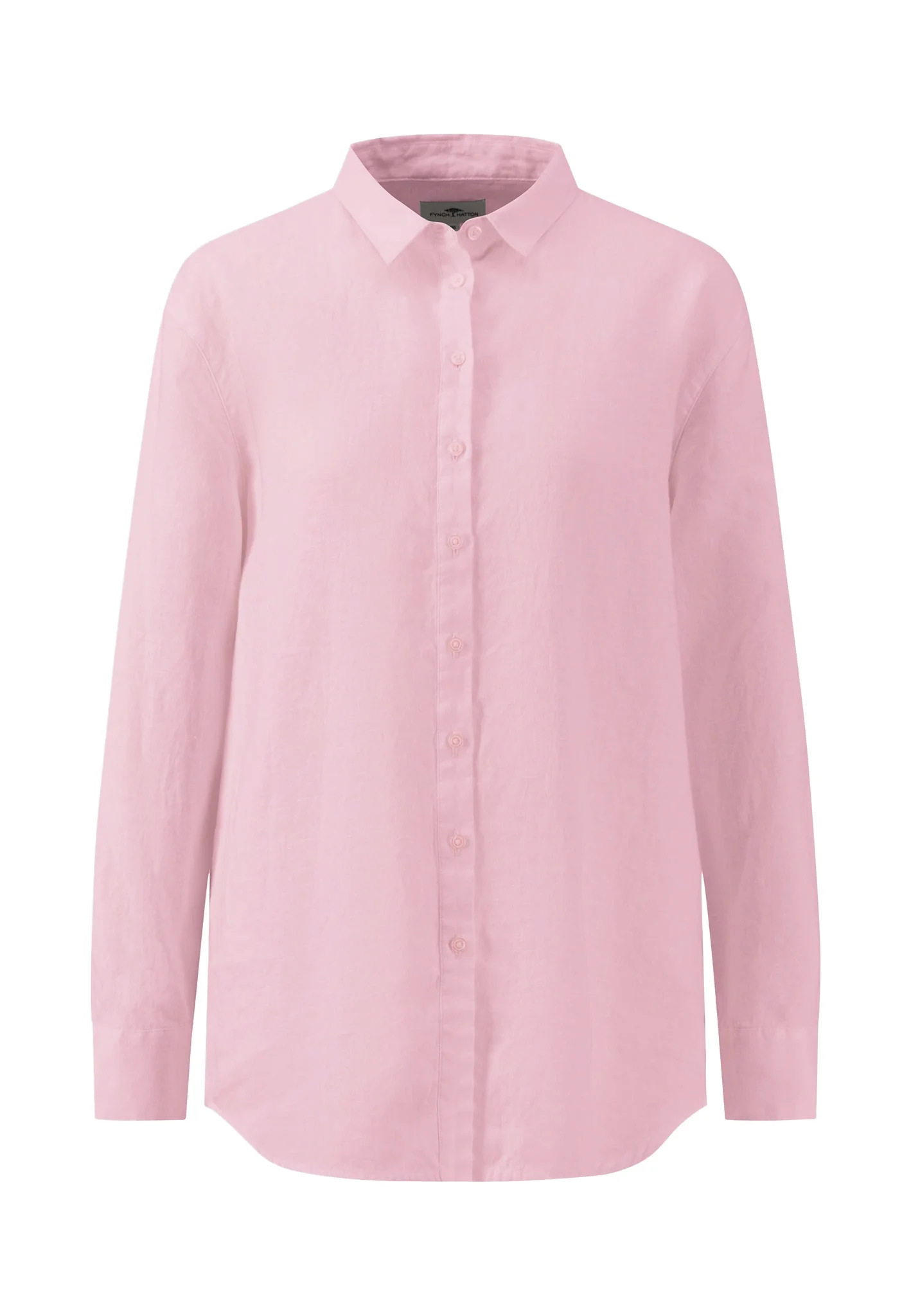 Bluse aus Leinenmix mit Kentkragen - Image 7