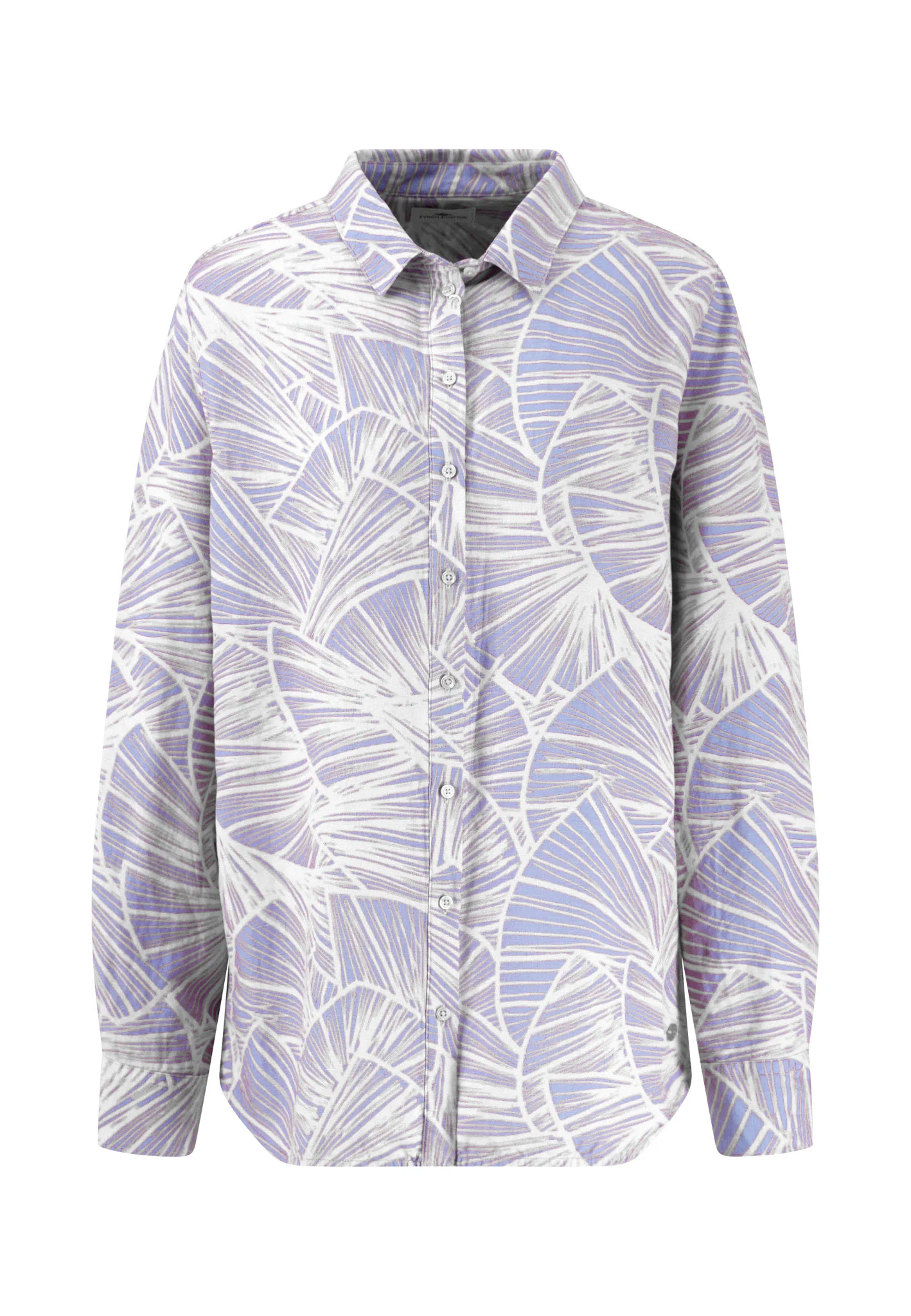 Bluse aus Leinenmix mit Kentkragen - Image 7