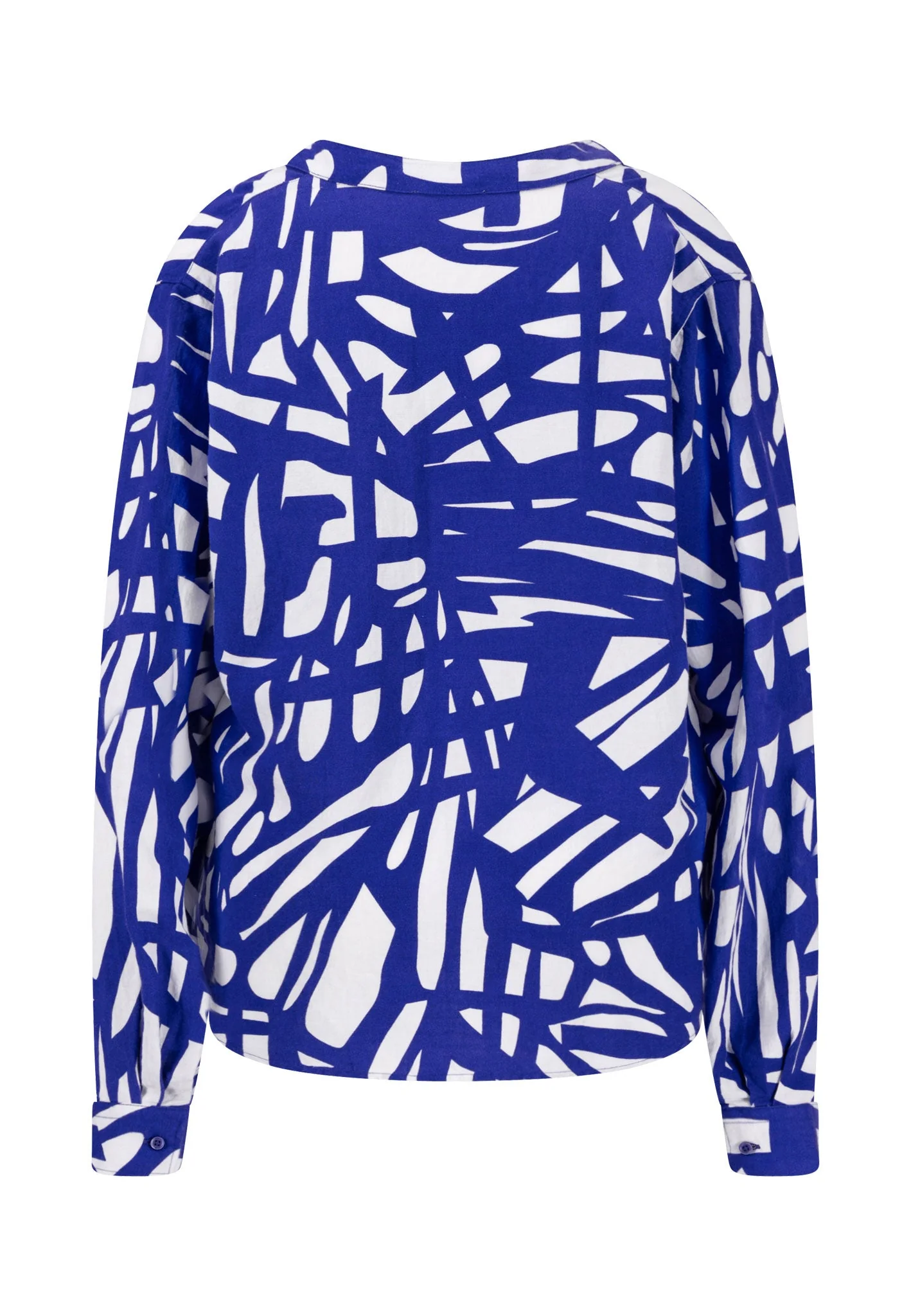 Bluse aus Leinenmix mit Tunika-Kragen - Image 12