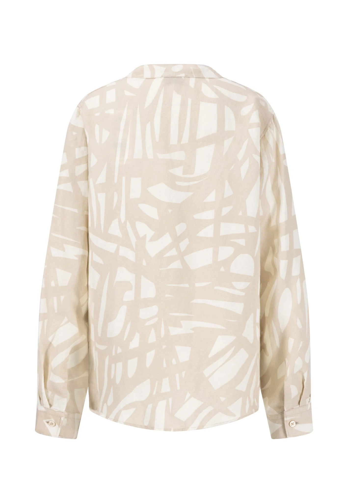 Bluse aus Leinenmix mit Tunika-Kragen - Image 6