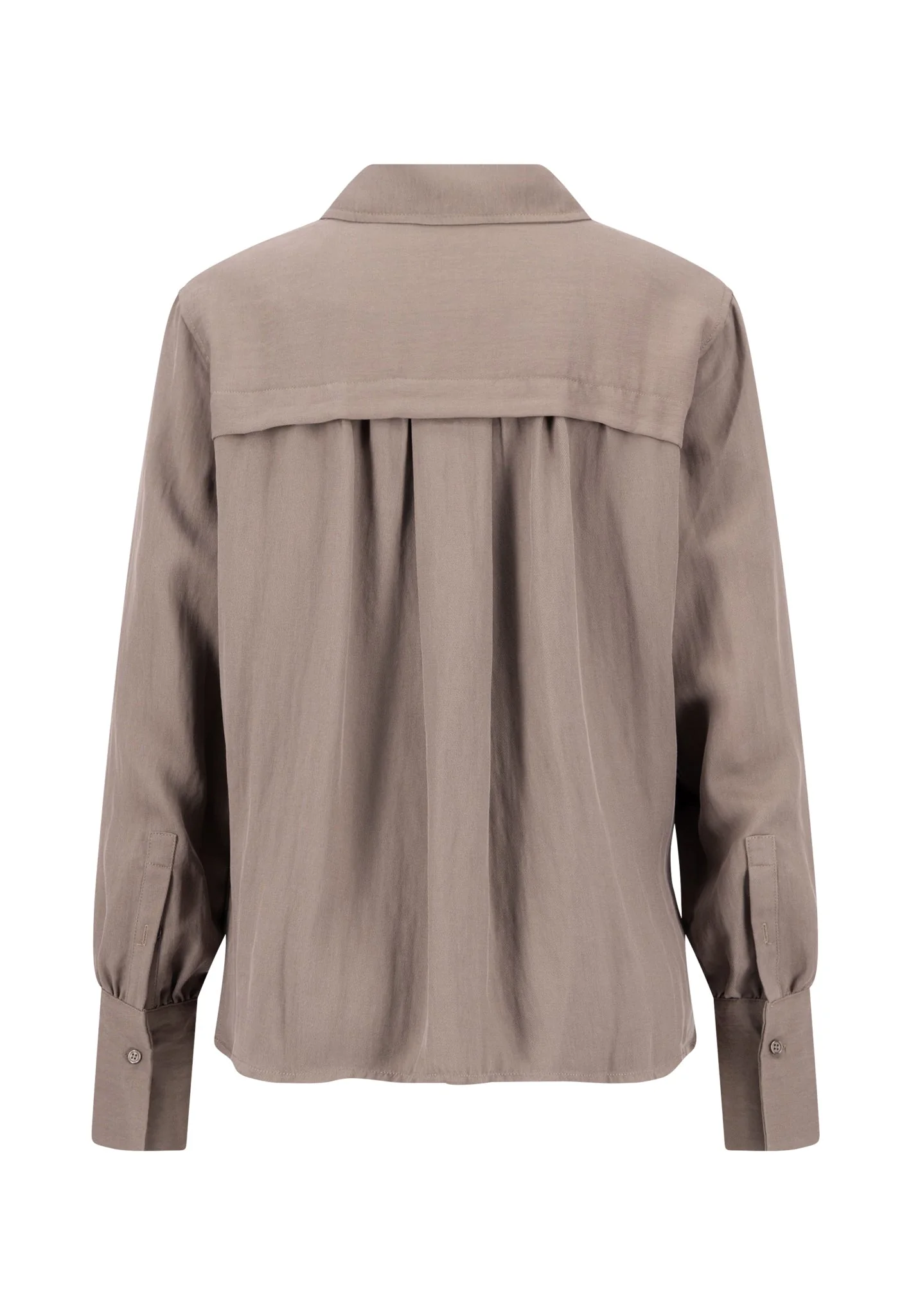 Bluse aus Lyocell-Viskose-Mix mit klassischem Hemdkragen - Image 10