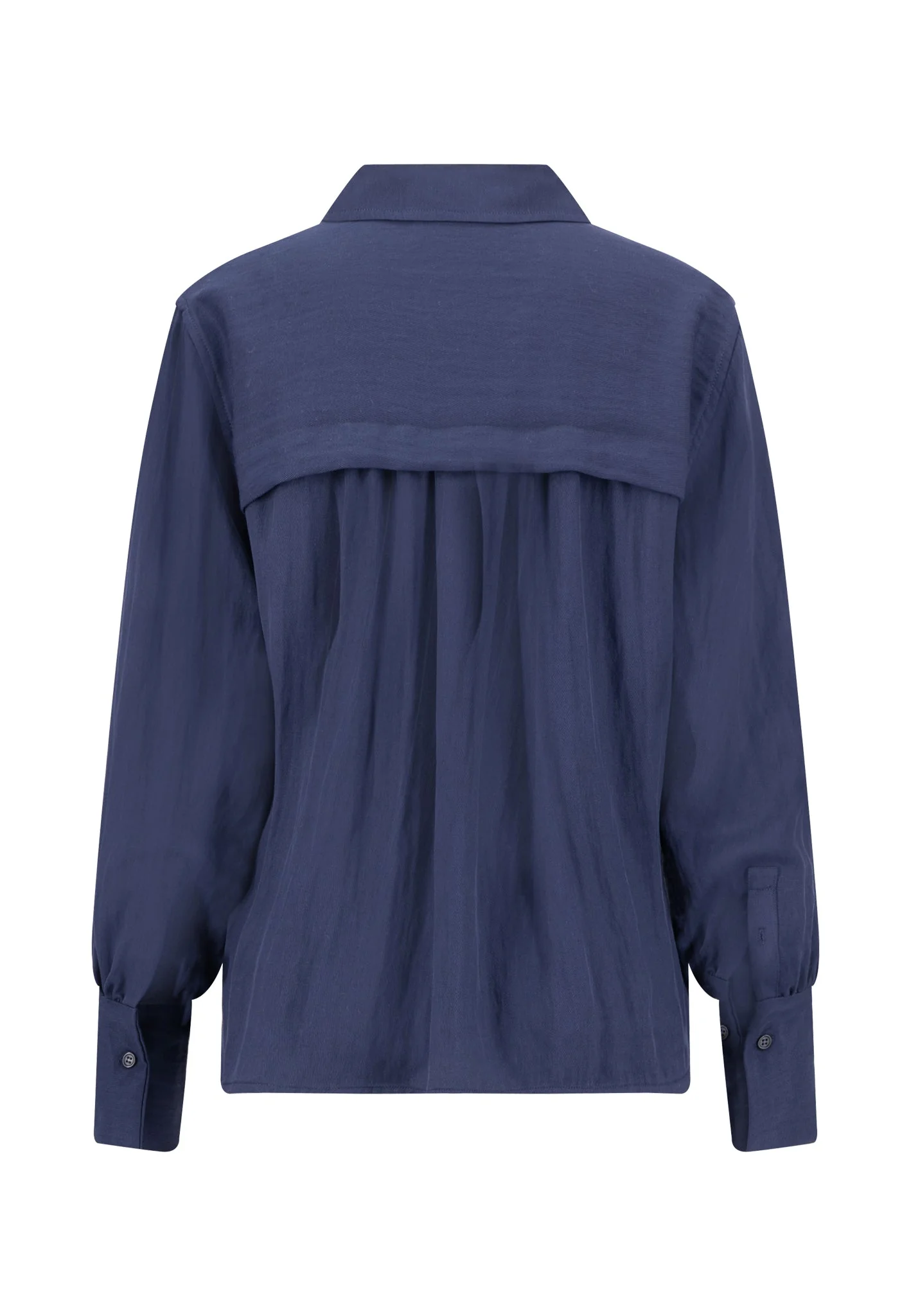 Bluse aus Lyocell-Viskose-Mix mit klassischem Hemdkragen - Image 5