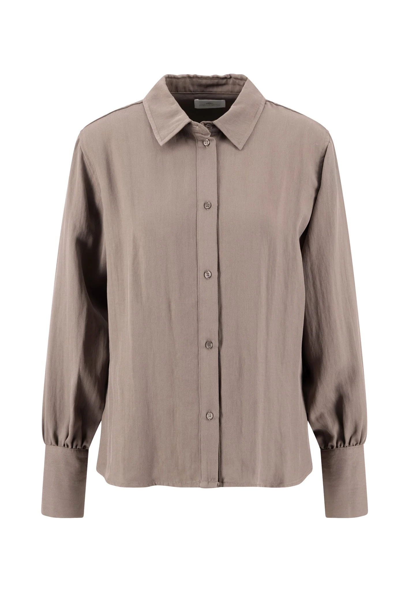 Bluse aus Lyocell-Viskose-Mix mit klassischem Hemdkragen - Image 9