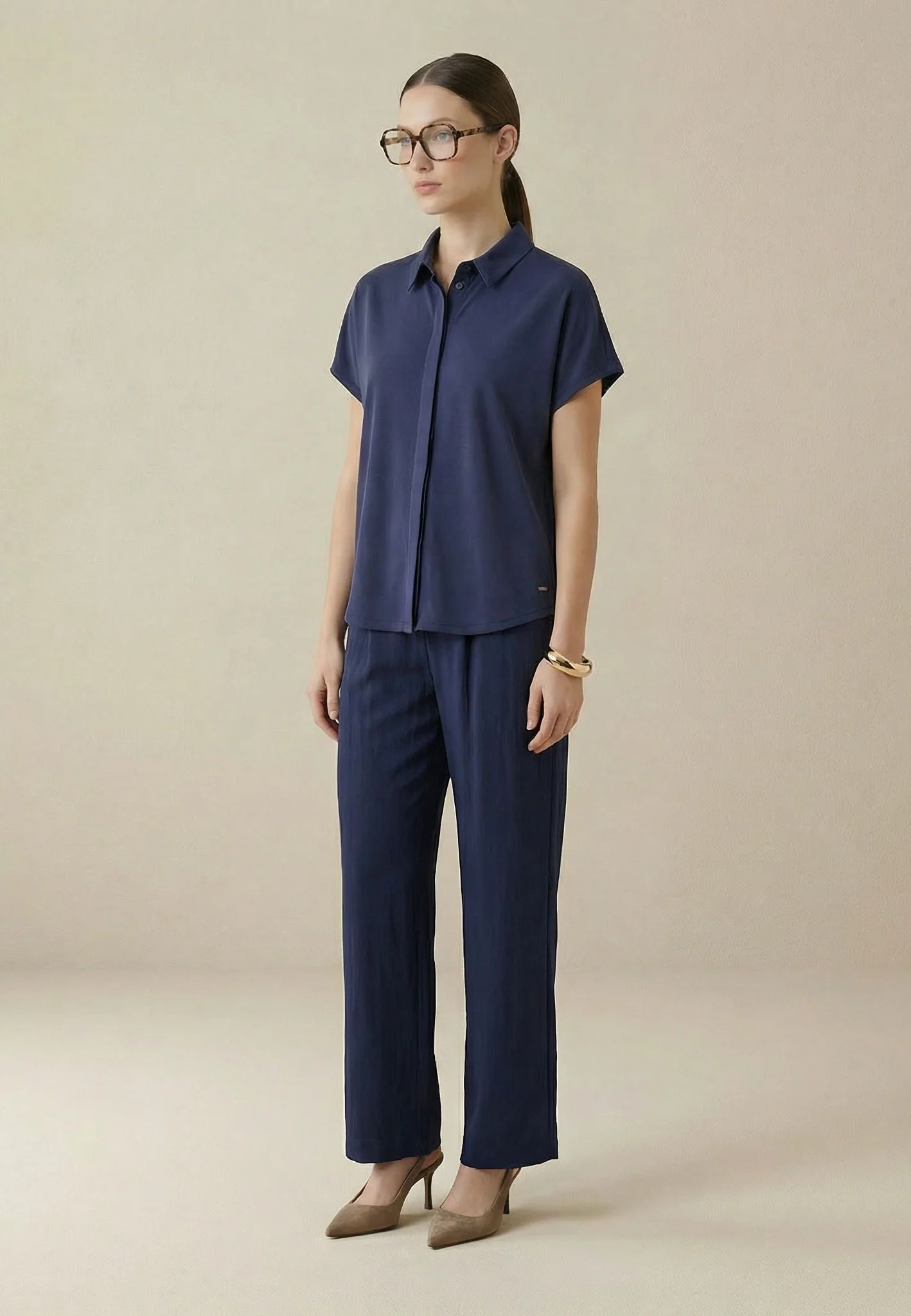 Bluse aus Modal-Mix mit klassischem Hemdkragen - Image 8
