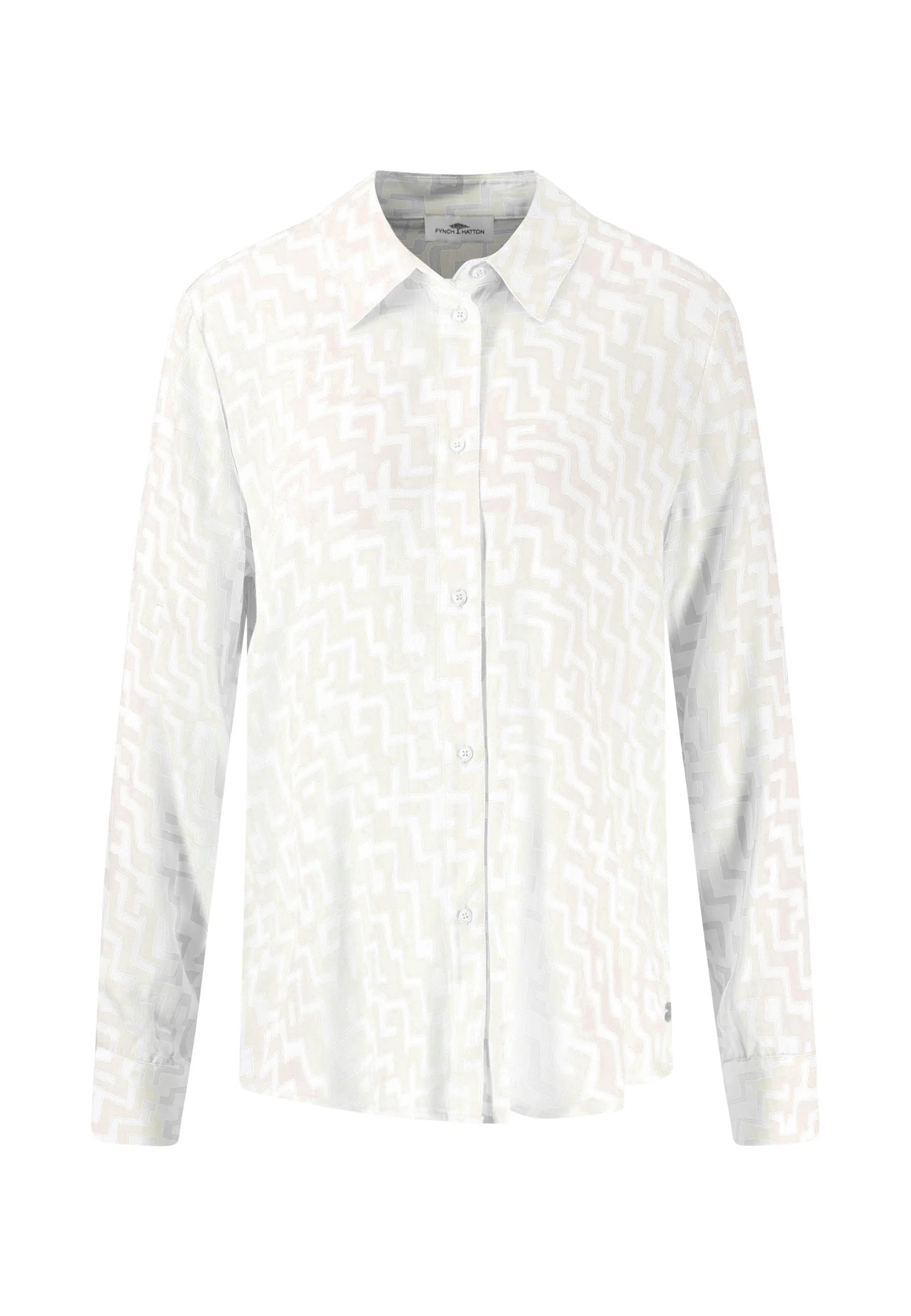 Bluse aus Viskose mit Kentkragen - Image 3