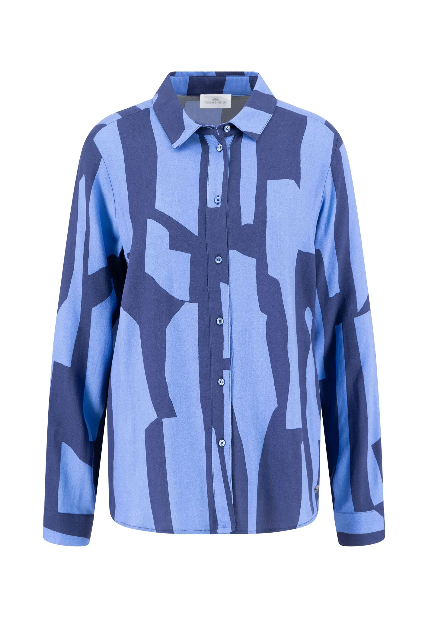 Bluse aus Viskose mit modernem Grafikprint - Image 3