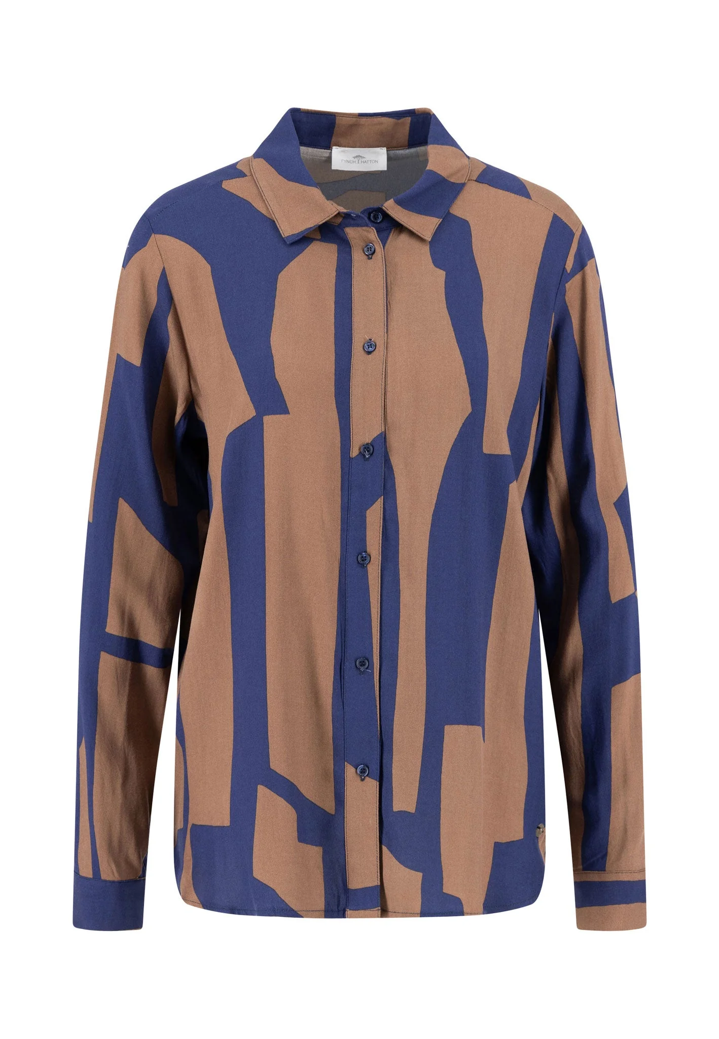 Bluse aus Viskose mit modernem Grafikprint - Image 5