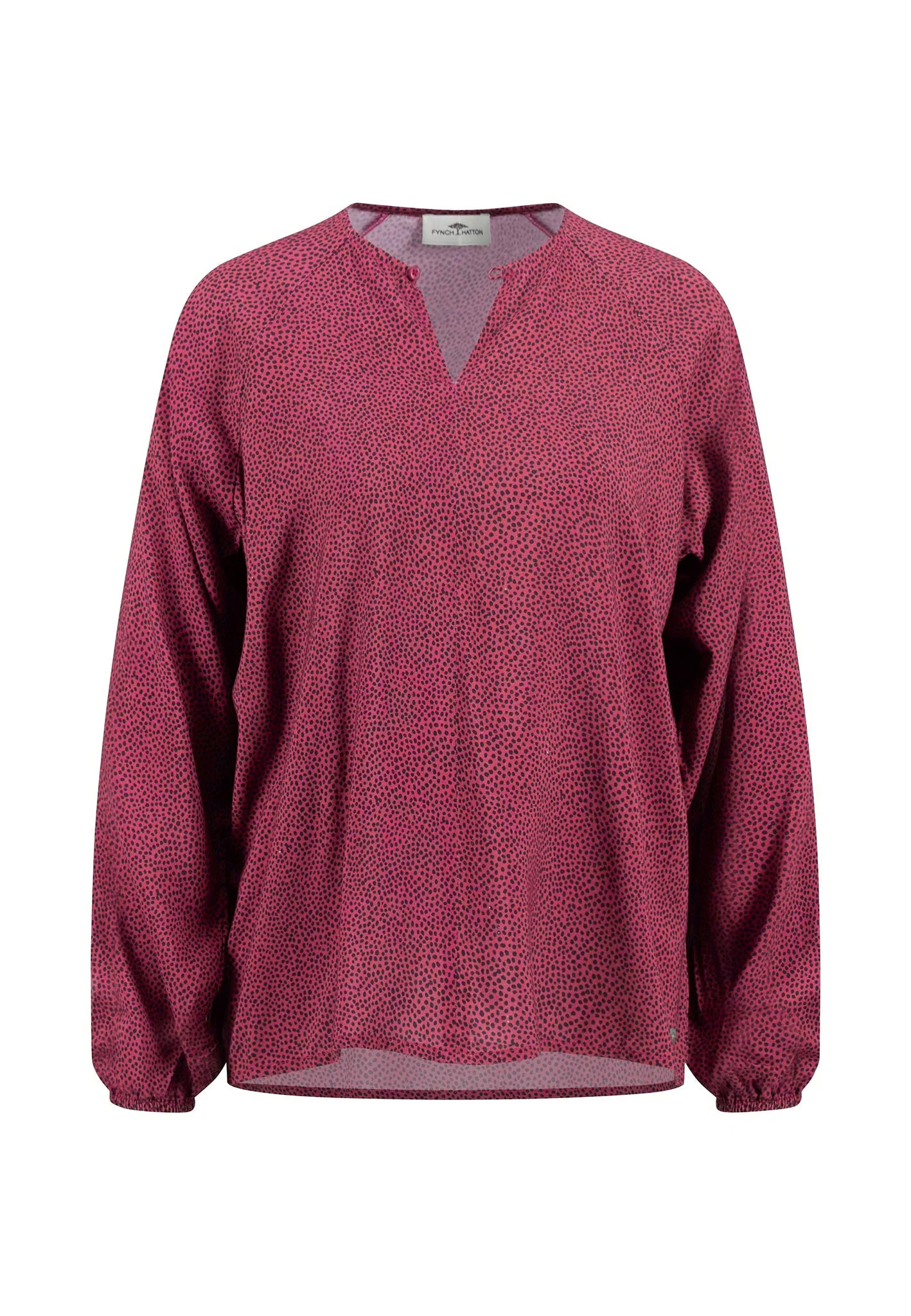 Bluse aus Viskose mit Punkten