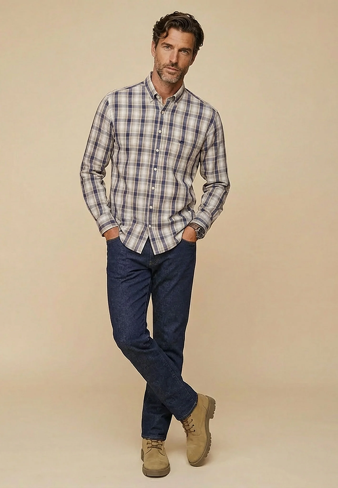 Button-Down-Hemd mit Karomuster - Image 4
