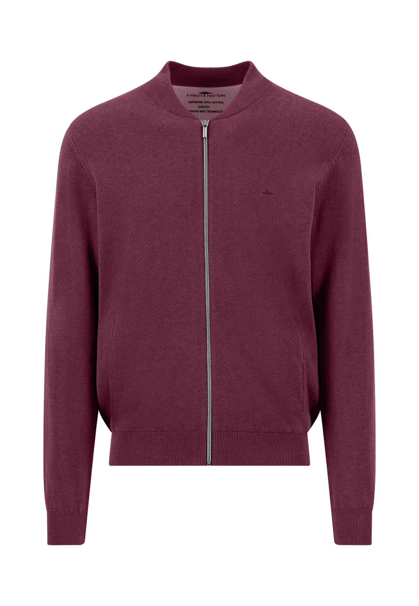 Cardigan aus Baumwolle mit Reißverschluss und Stehkragen – Superfine - Image 19