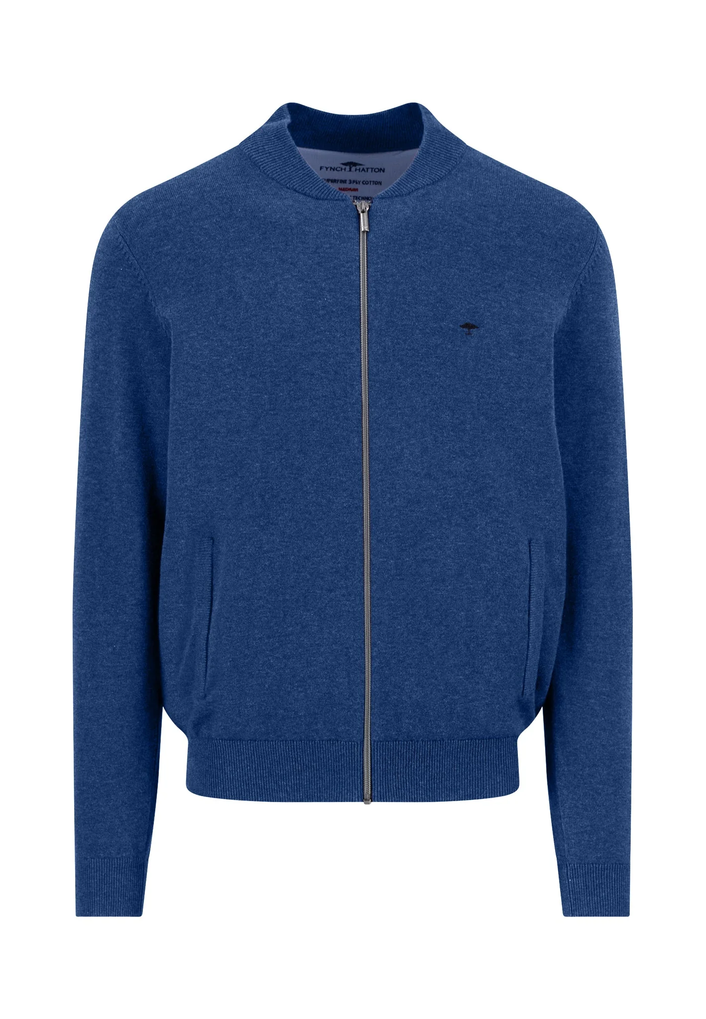 Cardigan aus Baumwolle mit Reißverschluss und Stehkragen – Superfine - Image 29