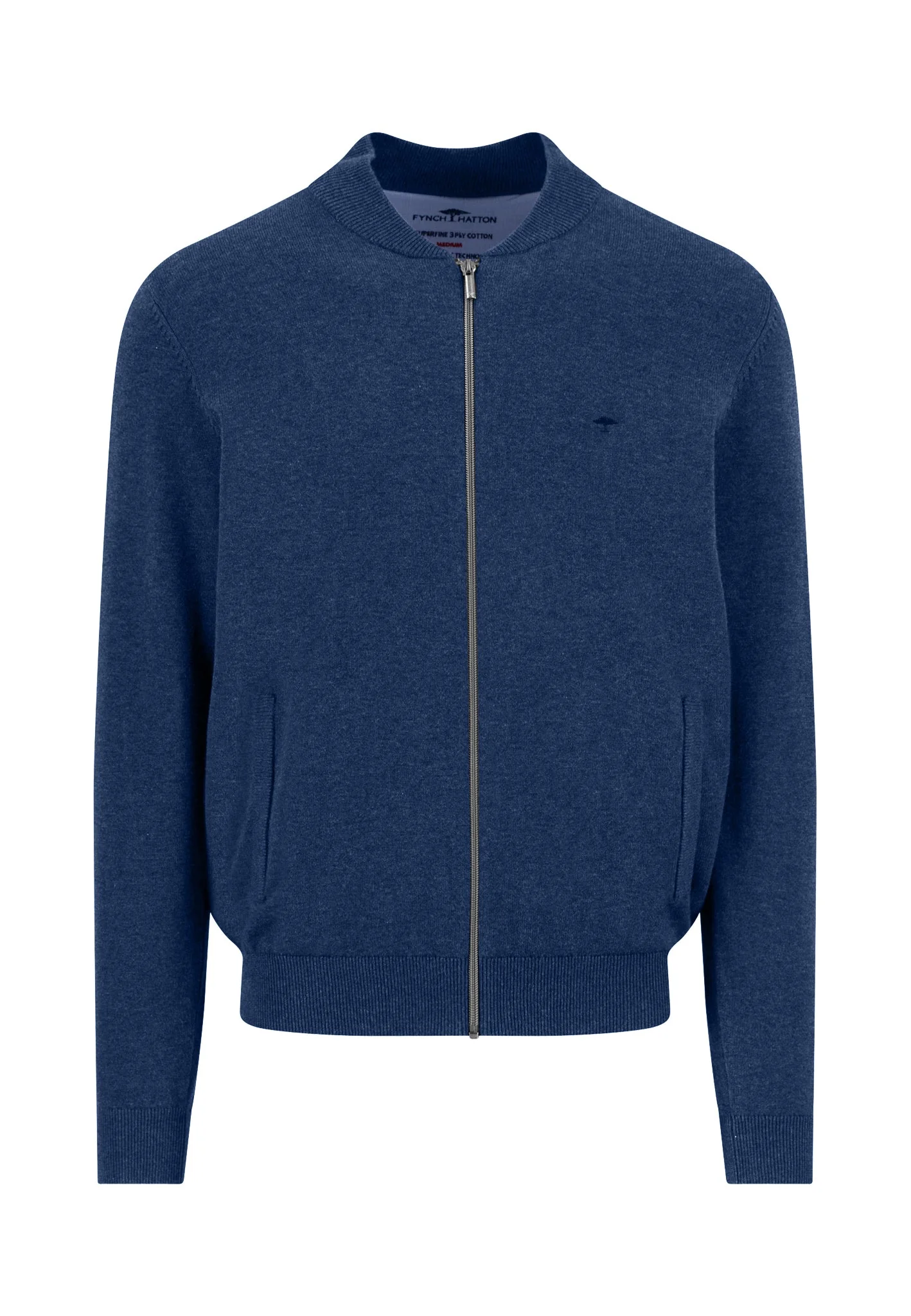 Cardigan aus Baumwolle mit Reißverschluss und Stehkragen – Superfine - Image 34