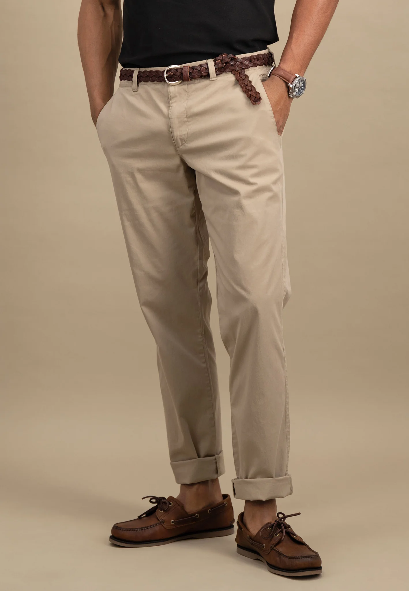 Chino aus Baumwoll-Stretch – Straight Leg - Image 21