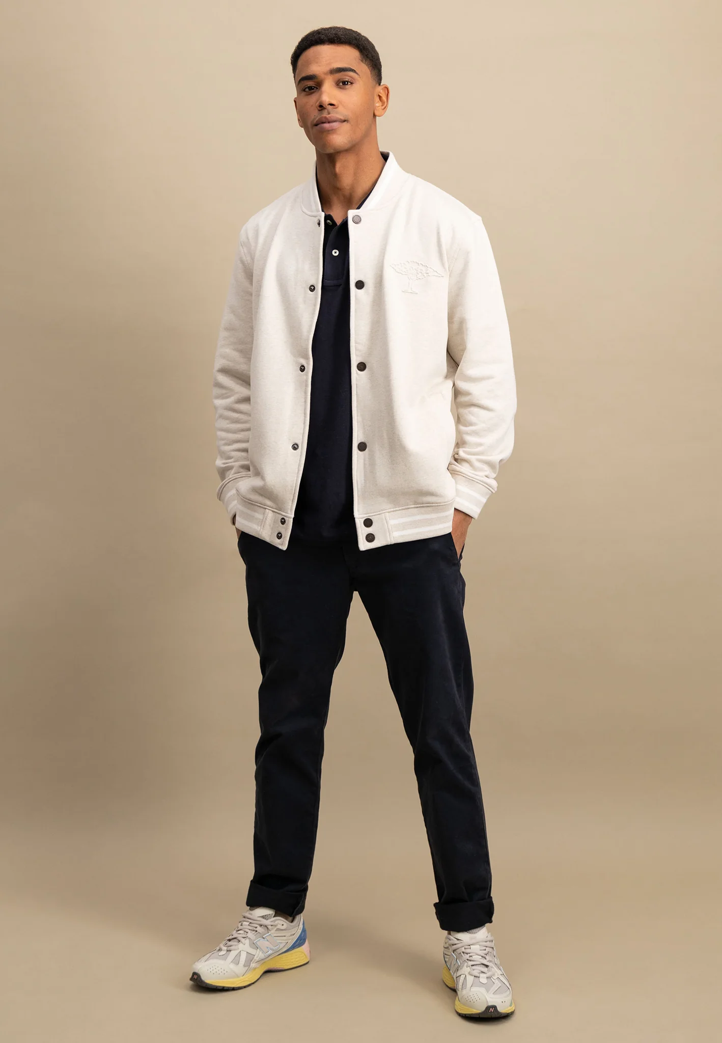 Collegejacke aus Baumwollmix mit Druckknöpfen - Image 10