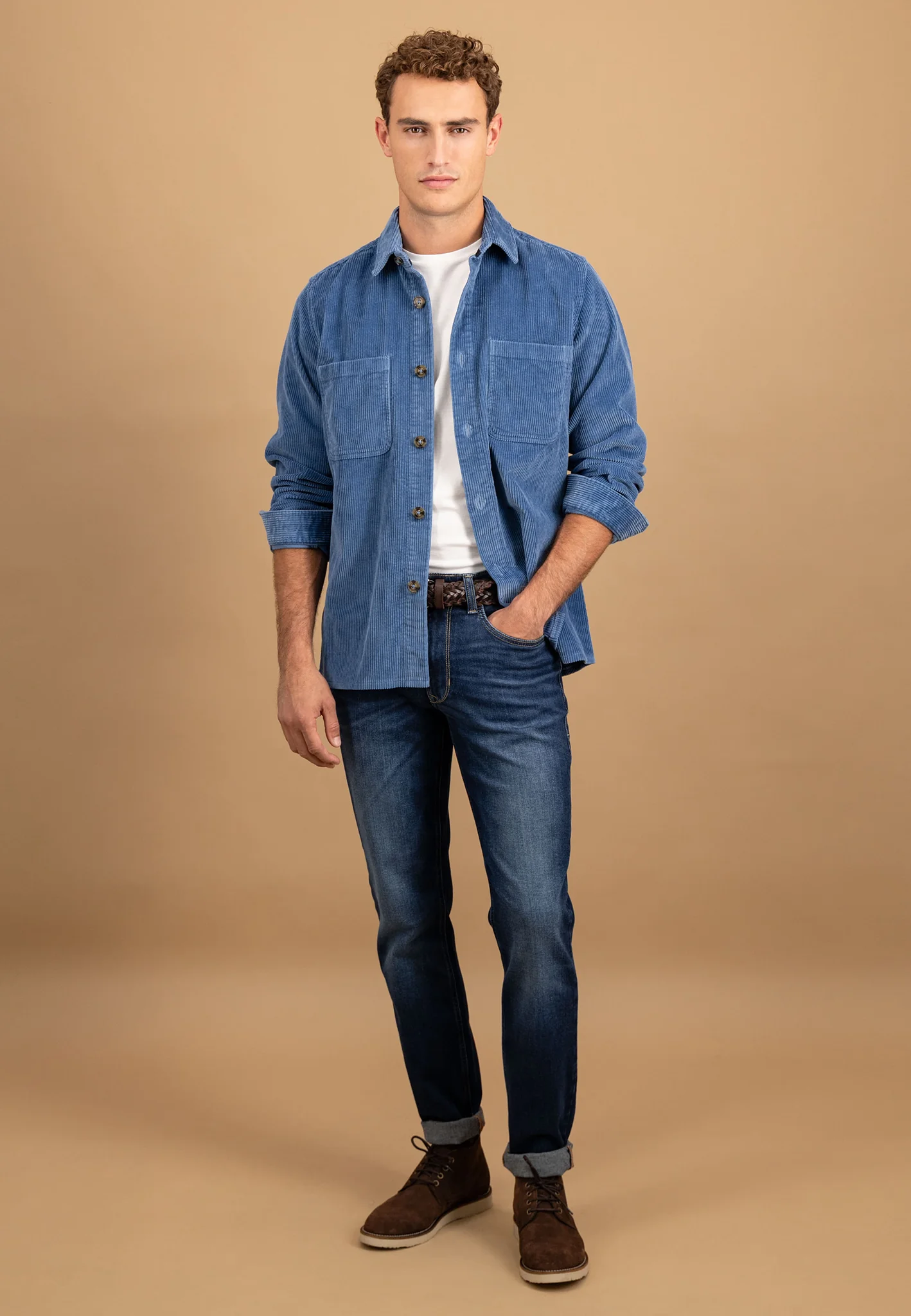 Cord-Overshirt aus Baumwolle mit Brusttaschen und Knopfleiste - Image 20
