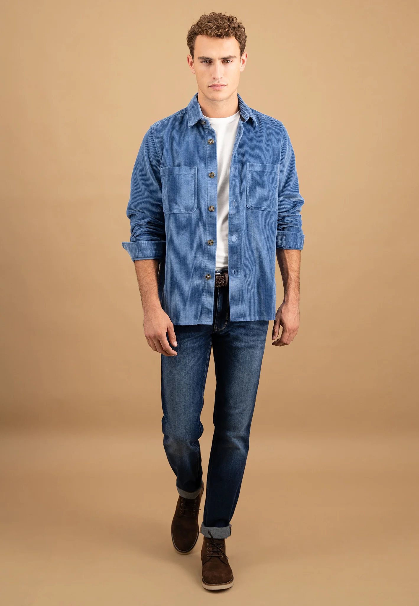 Cord-Overshirt aus Baumwolle mit Brusttaschen und Knopfleiste - Image 22