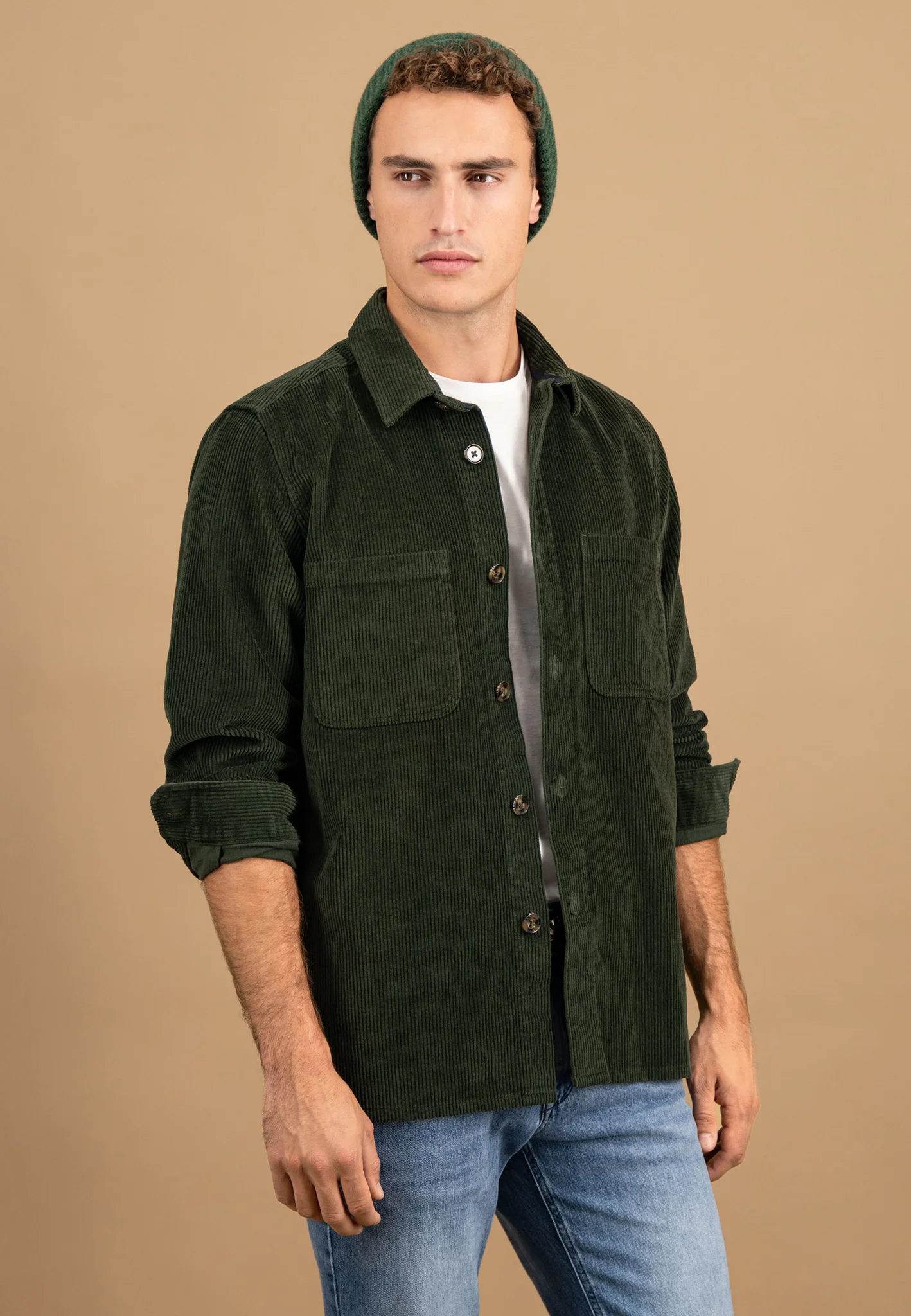 Cord-Overshirt aus Baumwolle mit Brusttaschen und Knopfleiste - Image 7