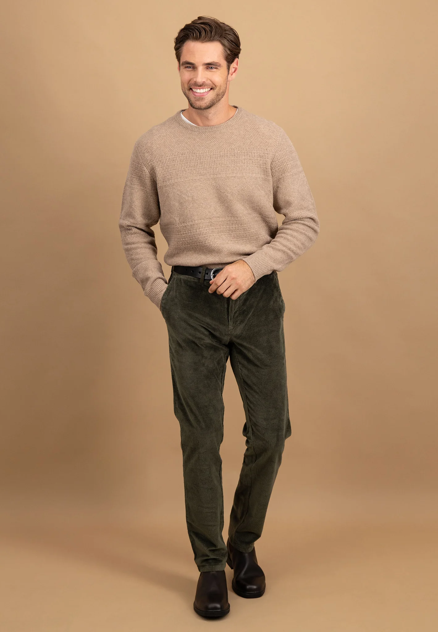 Cordhose aus Baumwoll-Stretch – Straight Leg - Image 13
