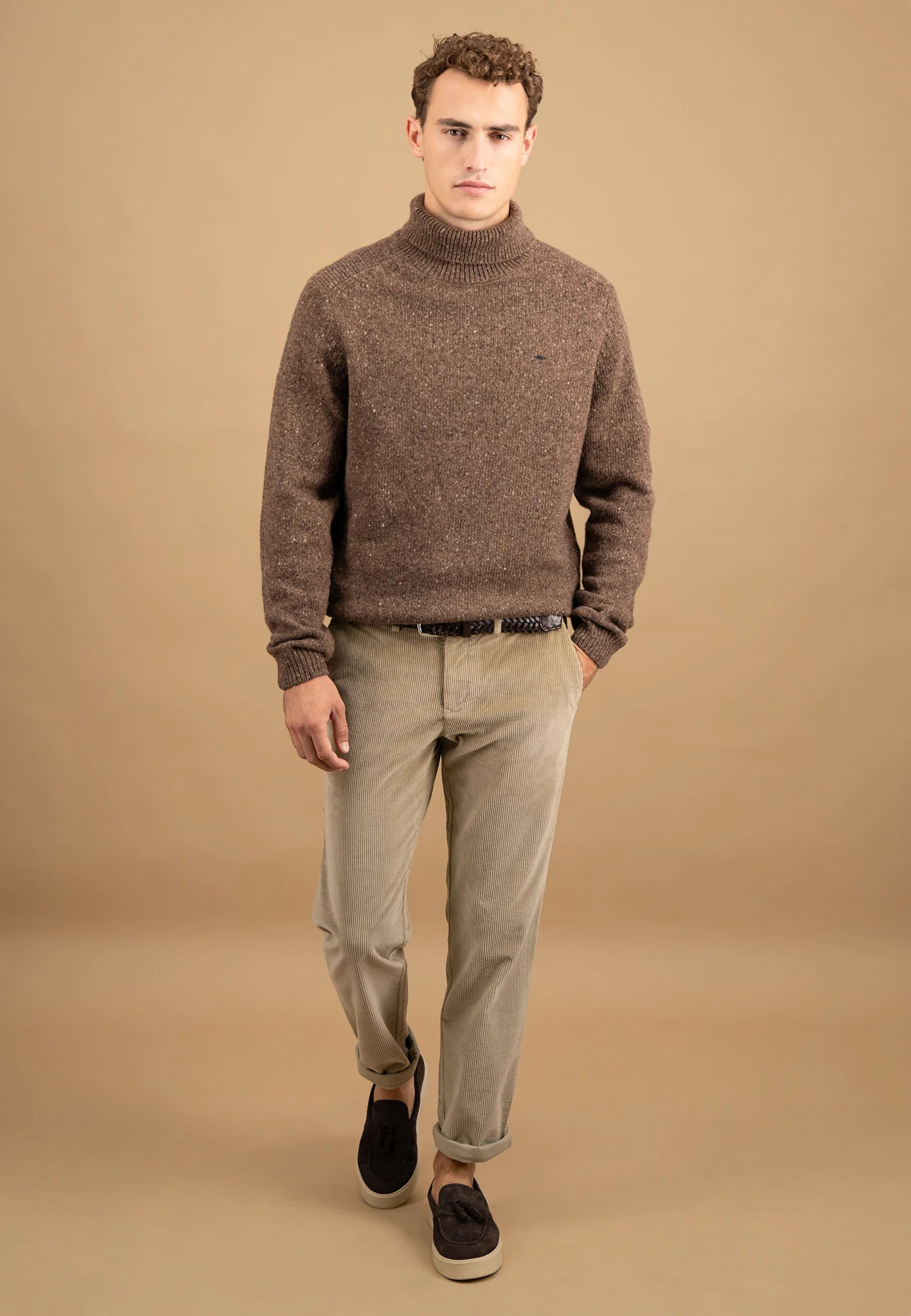 Donegal-Pullover aus Wollmix mit Rollkragen - Image 4