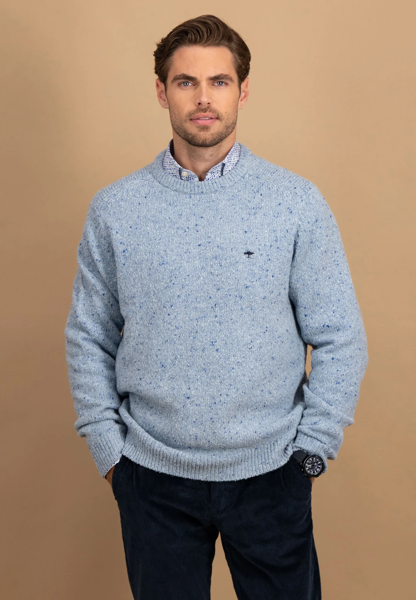 Donegal-Pullover aus Wollmix mit Rundhalsausschnitt - Image 7