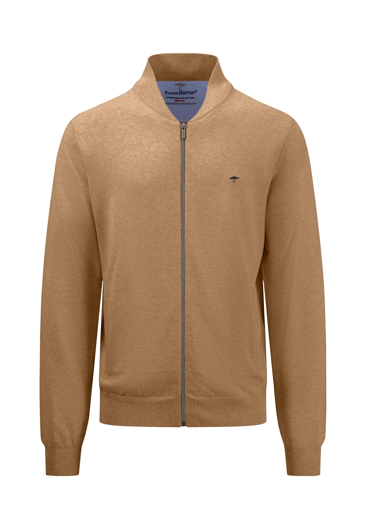 Feinstrick-Cardigan mit College-Kragen - Image 12