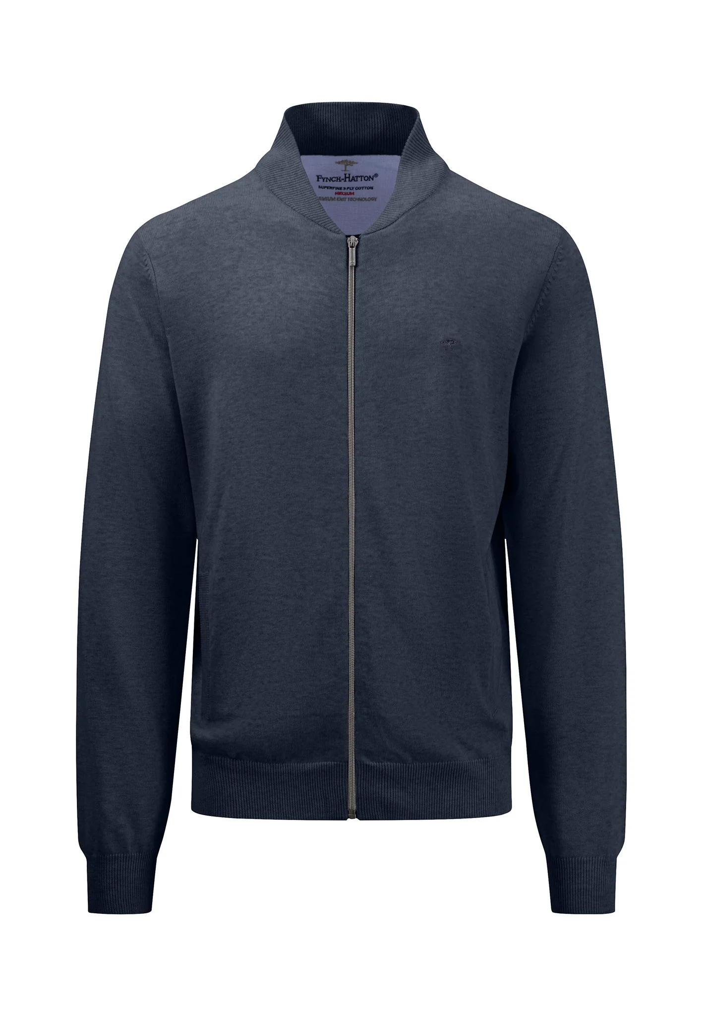 Feinstrick-Cardigan mit College-Kragen - Image 14